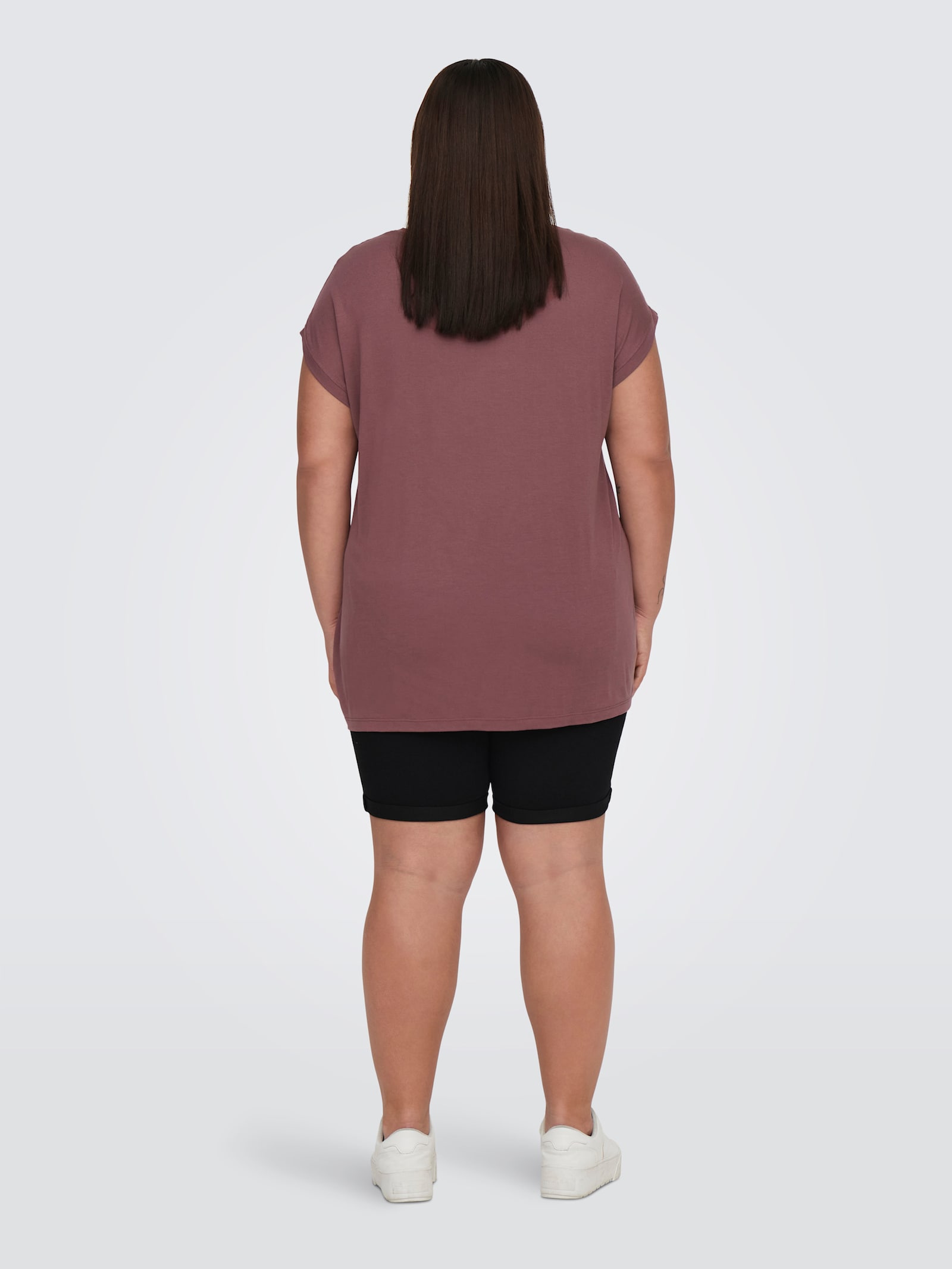 ONLY CARMAKOMA Spitzenshirt - rose brown