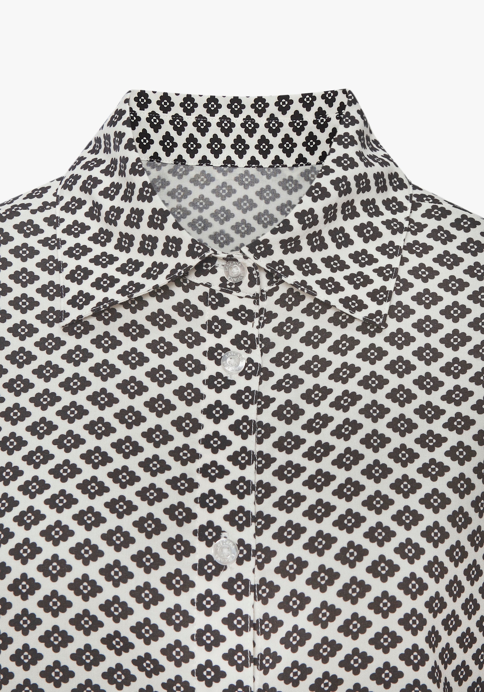 LASCANA Haut de pyjama - noir-blanc à motifs