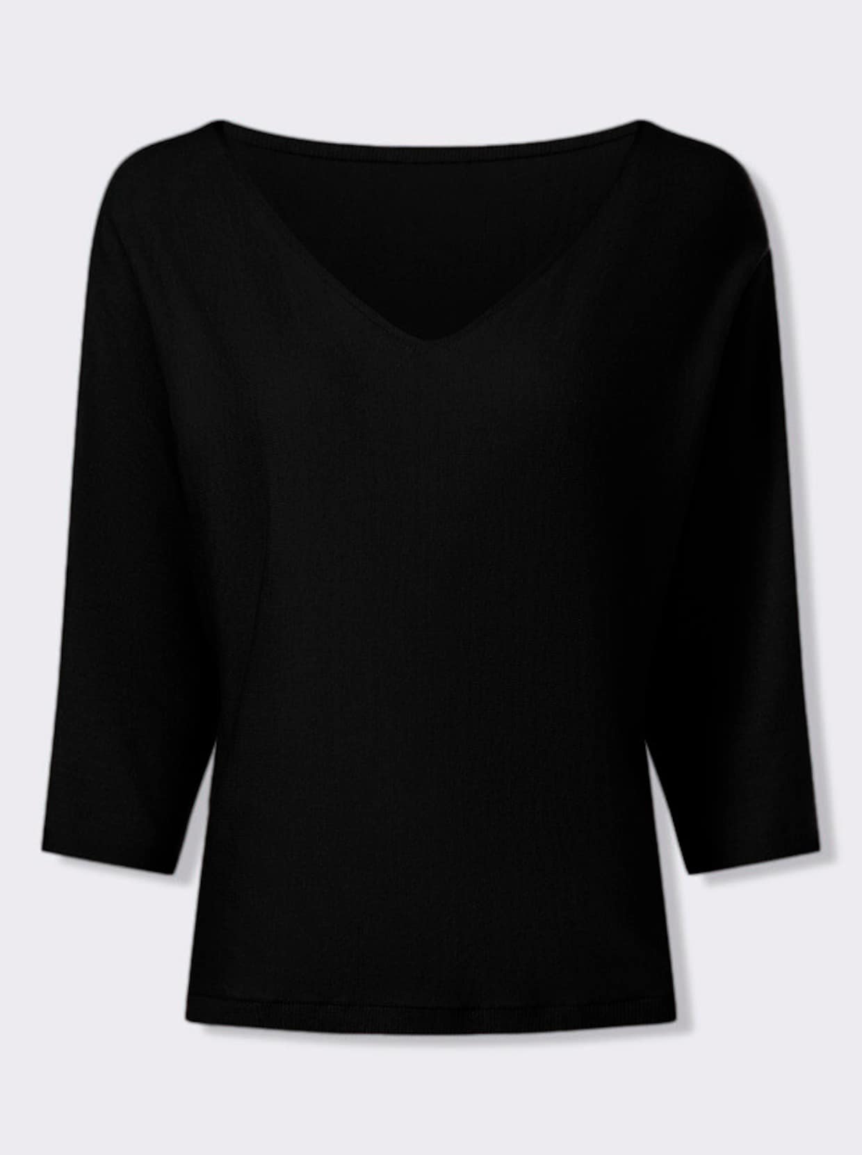 heine 3/4 Arm-Pullover - schwarz