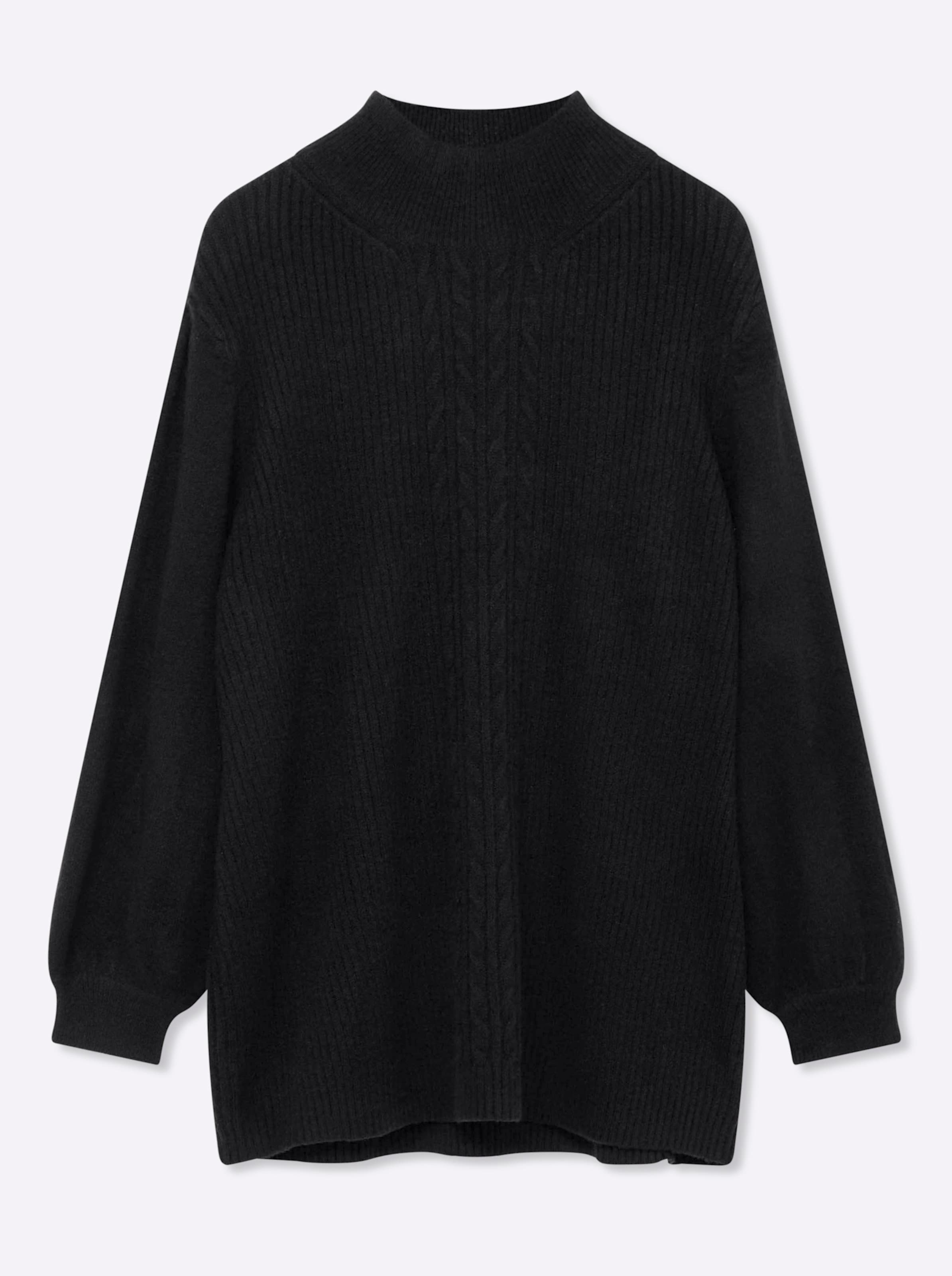 Sheego By Joe Browns Damen Schwarz Stehkragenpullover "Pullover" von Baur - Bild 2