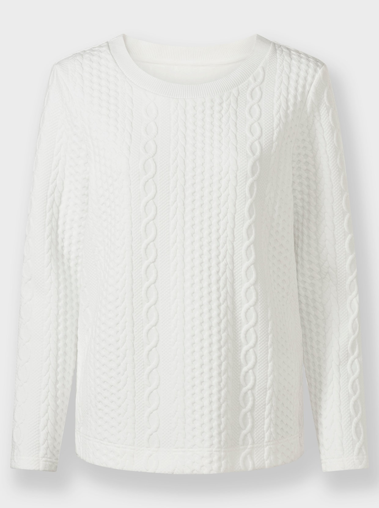 Sweatshirt - ecru