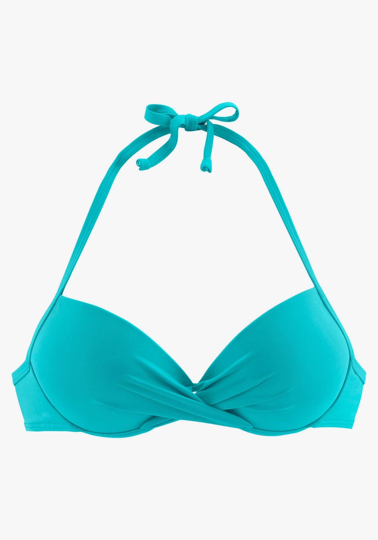 s.Oliver Haut de bikini push-up - turquoise