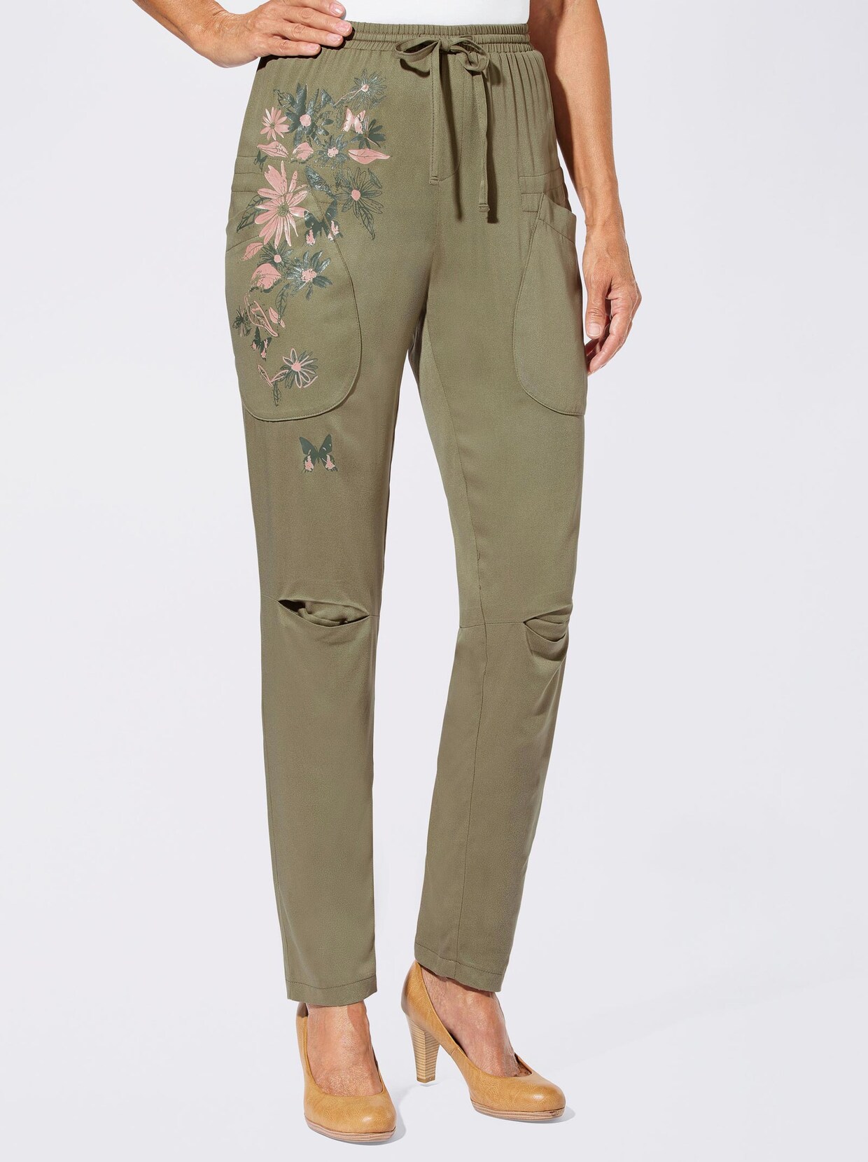 Schlupfhose - khaki