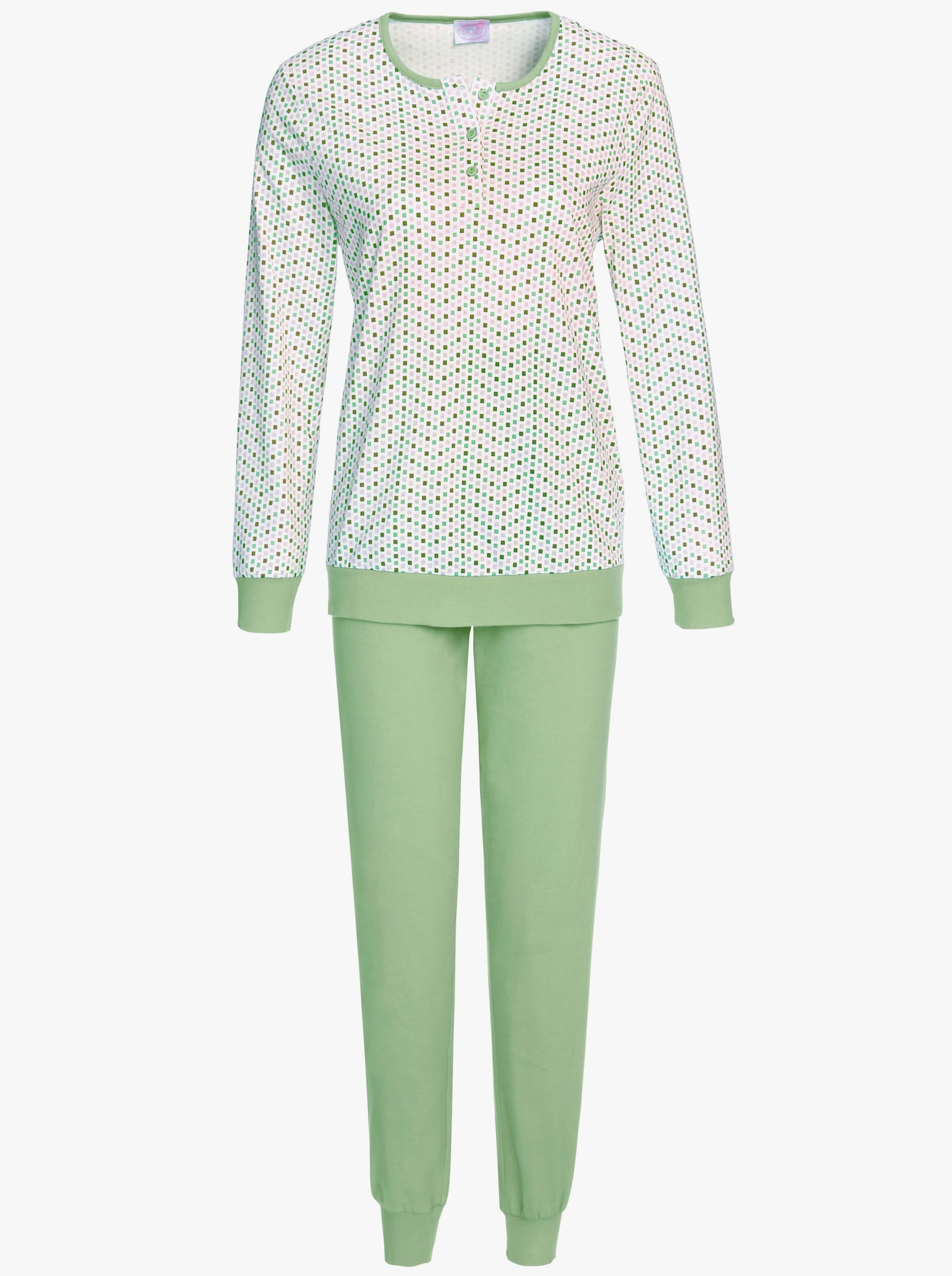 wäschepur Schlafanzüge im Doppelpack - apricot + reseda