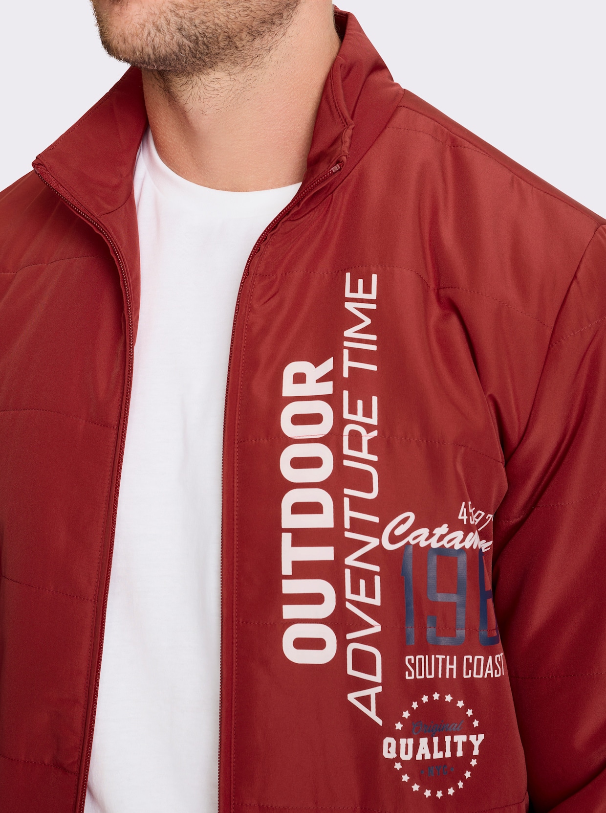 Catamaran Steppjacke - kirsche-bedruckt