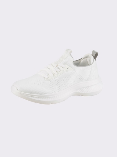 heine Sneaker van gebreid textiel - wit