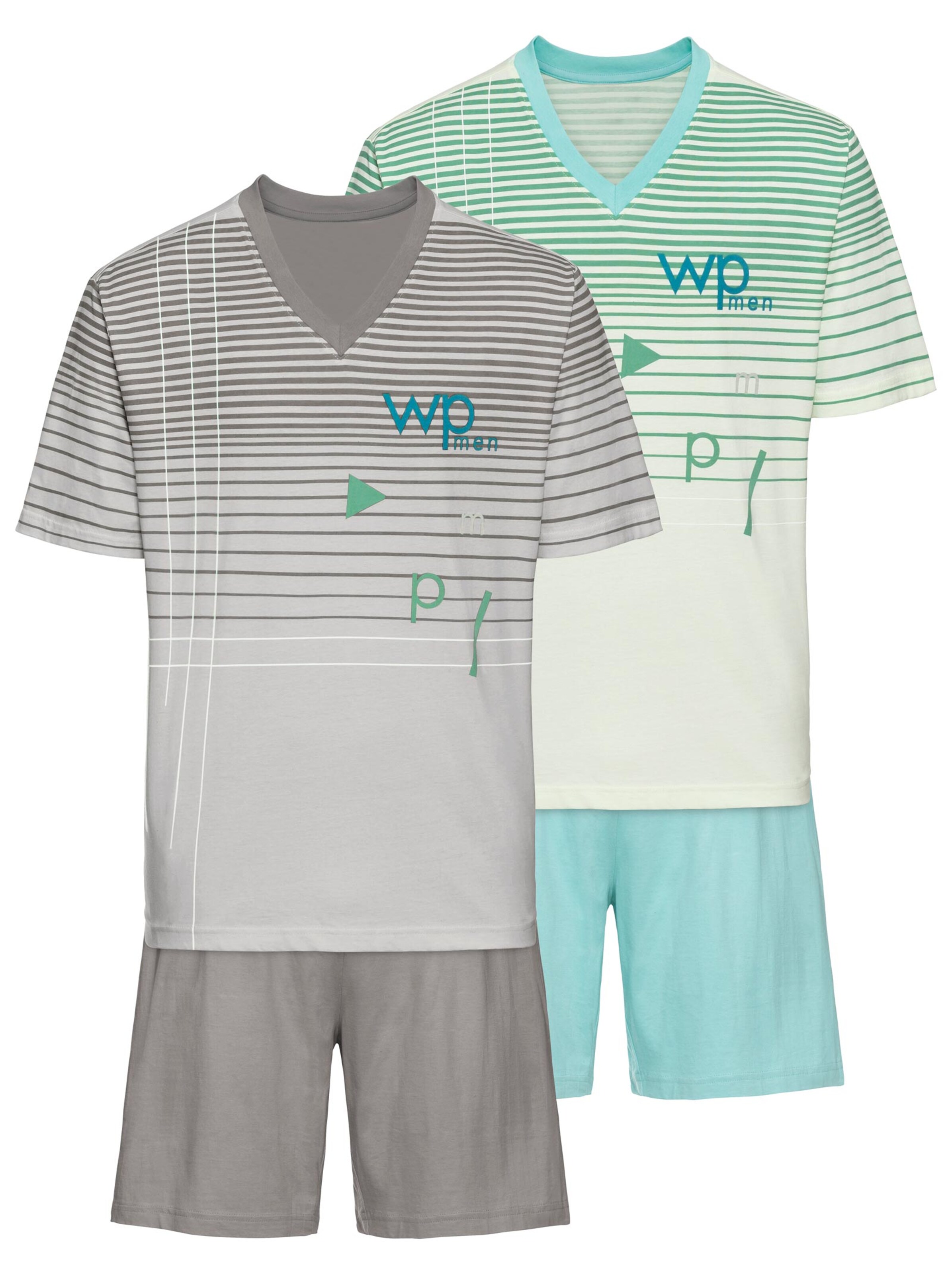 wäschepur Shortys - grau + türkis