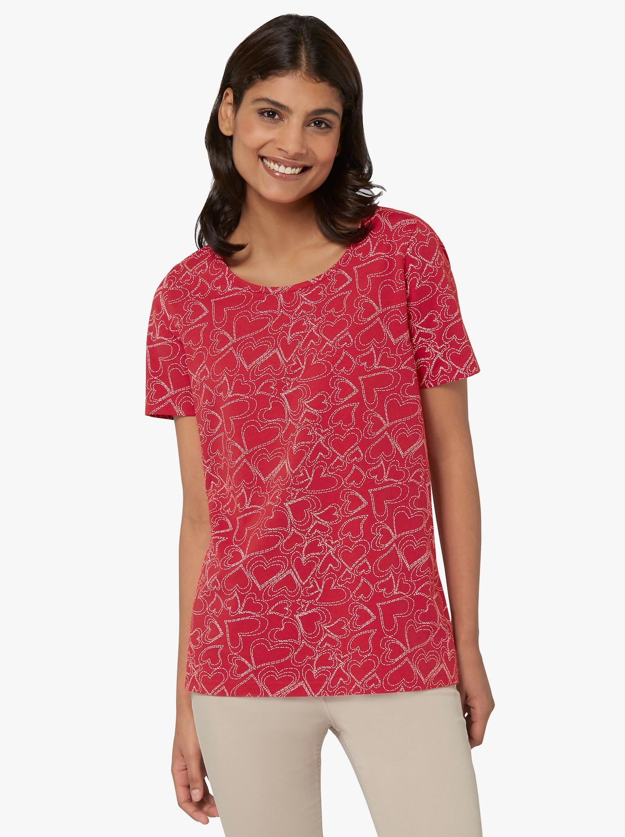 T-shirt - jordgubbe, med tryck