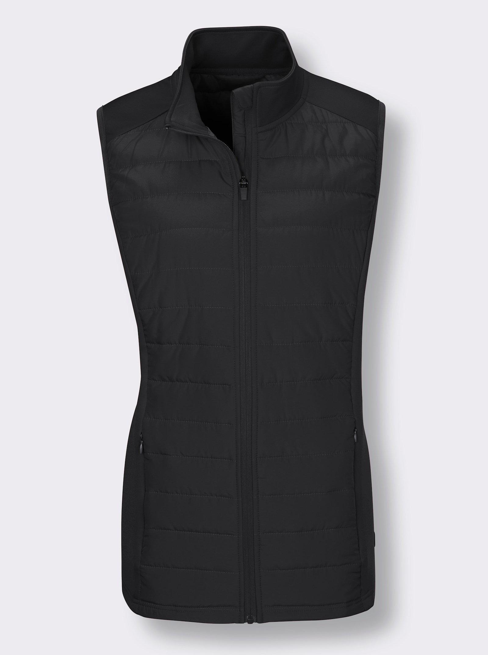 Catamaran Sports Steppweste mit Reißverschluss-Taschen - schwarz