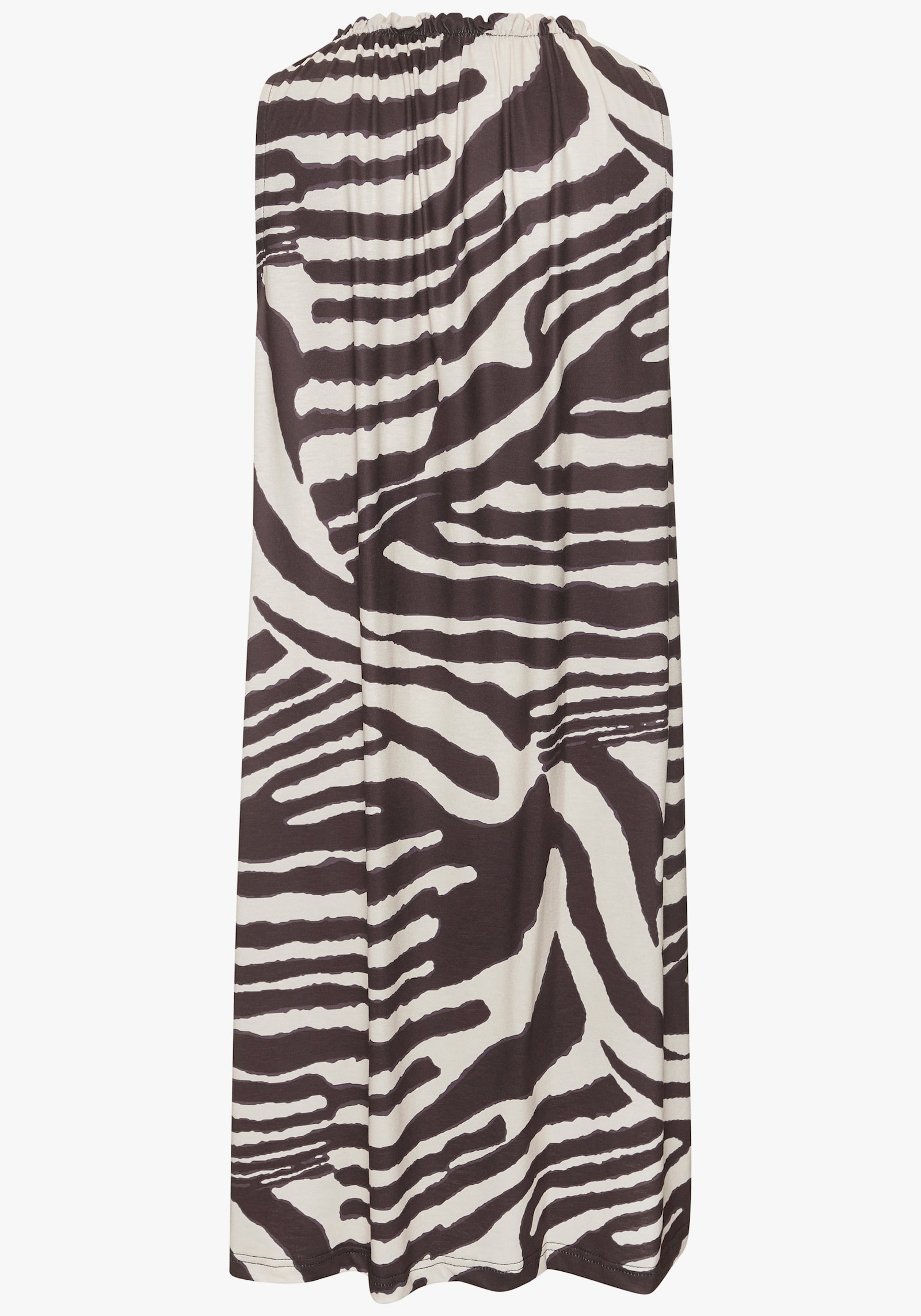 LASCANA Sommerkleid - creme-braun bedruckt