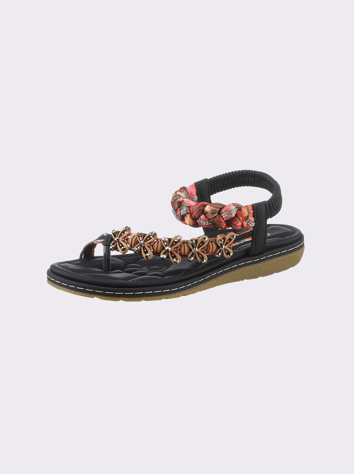 Andrea Conti Sandalen - zwart/bont