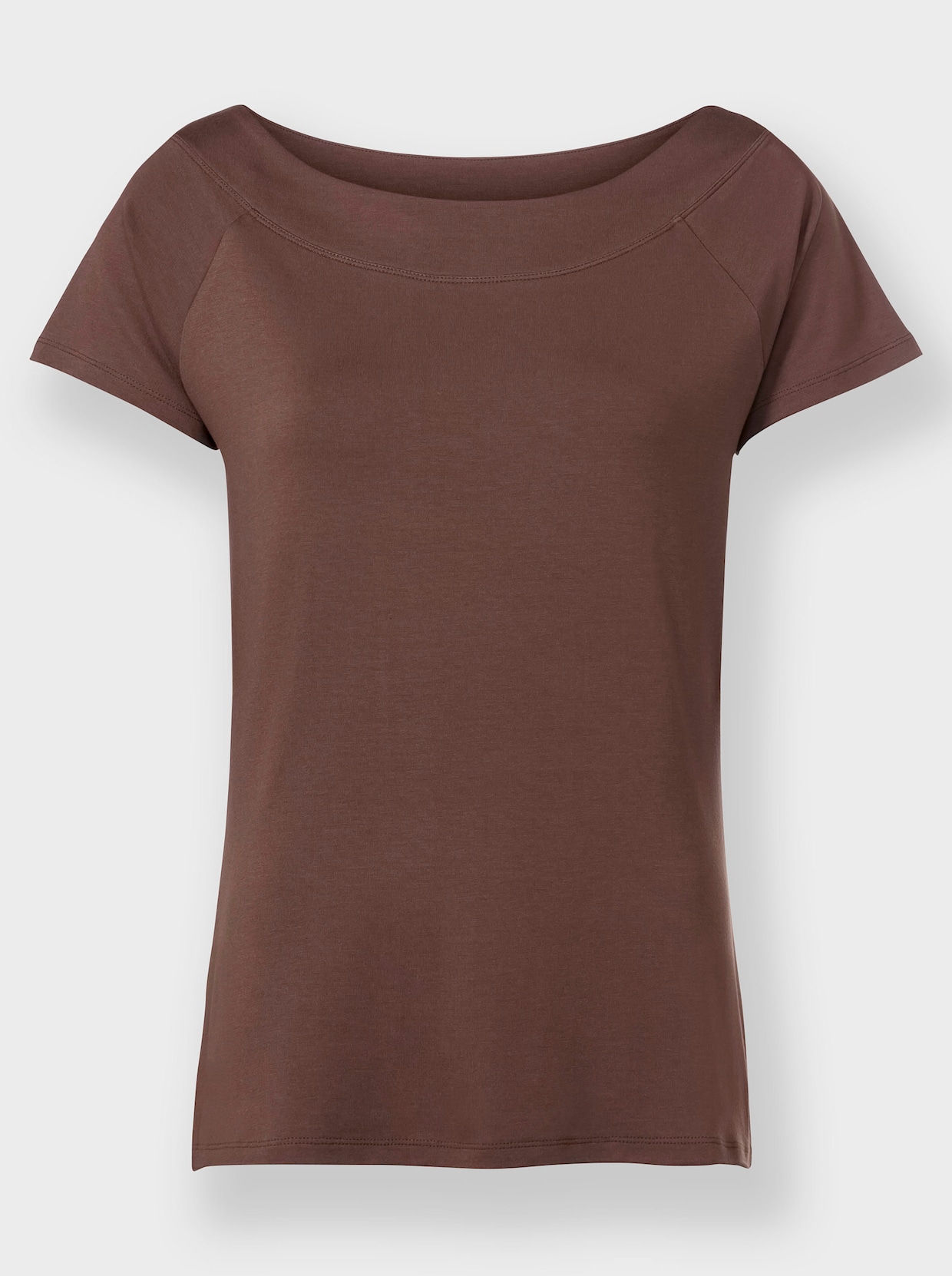 heine Shirt met korte mouwen - chocolade