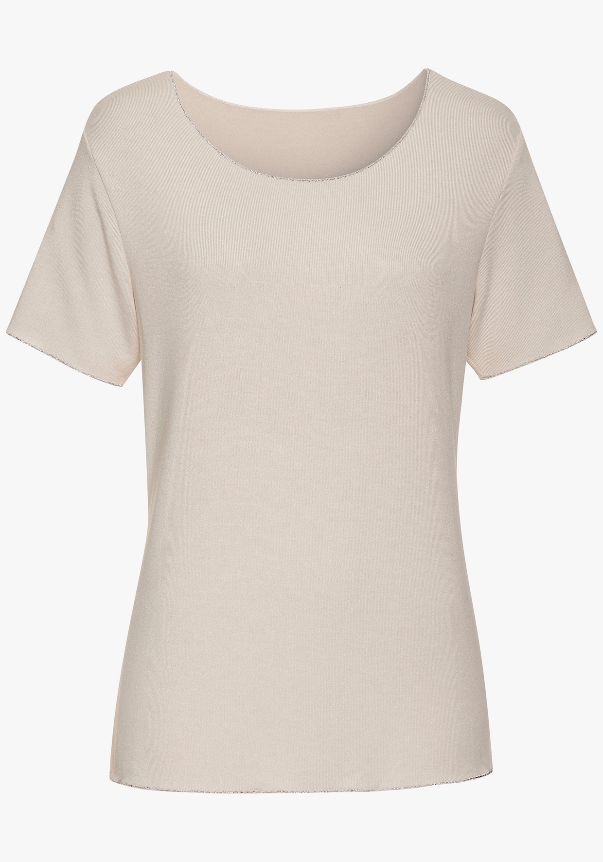 LASCANA Rundhalsshirt - sand