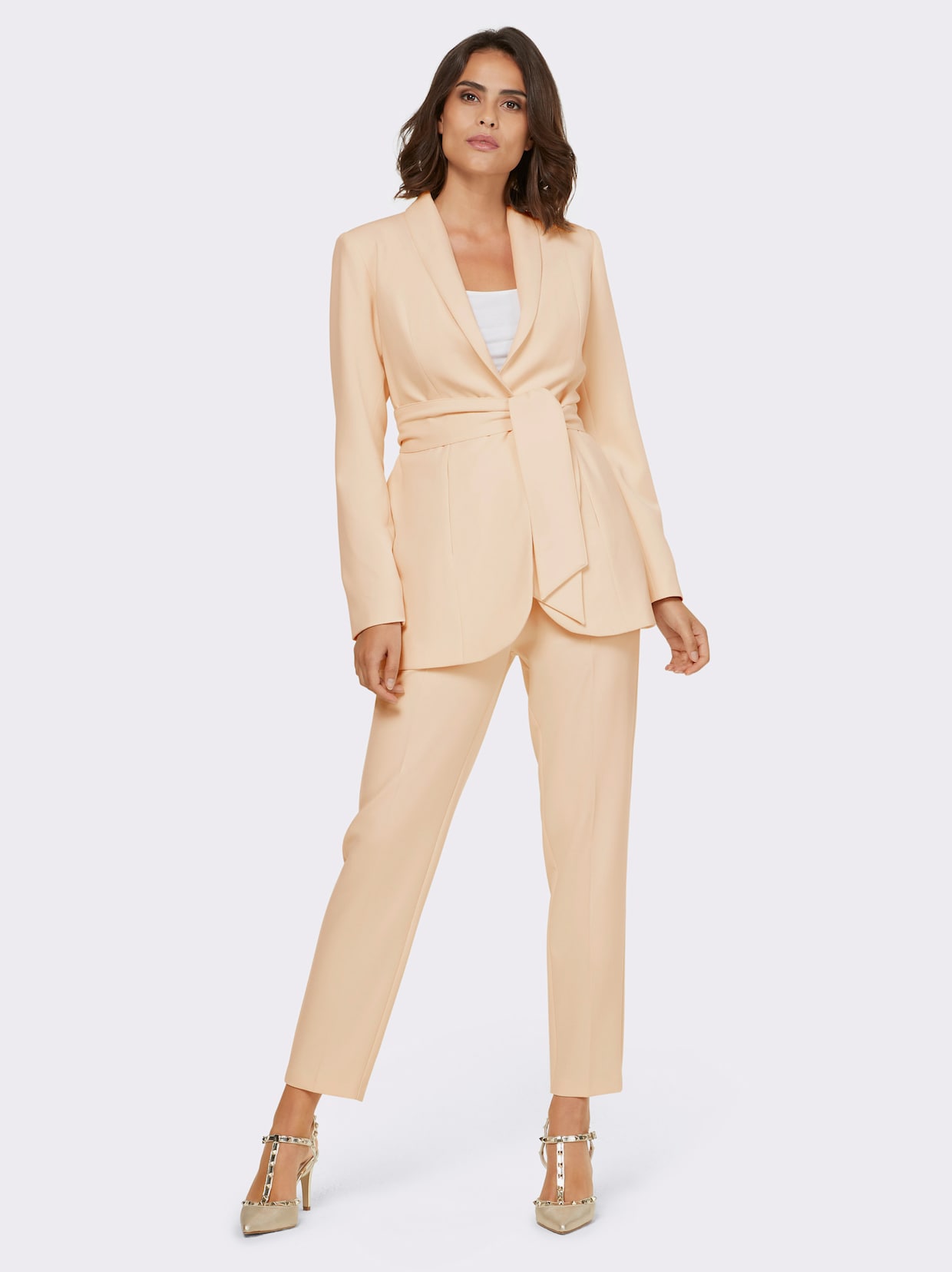 heine Tailleur pantalon - couleur ivoire