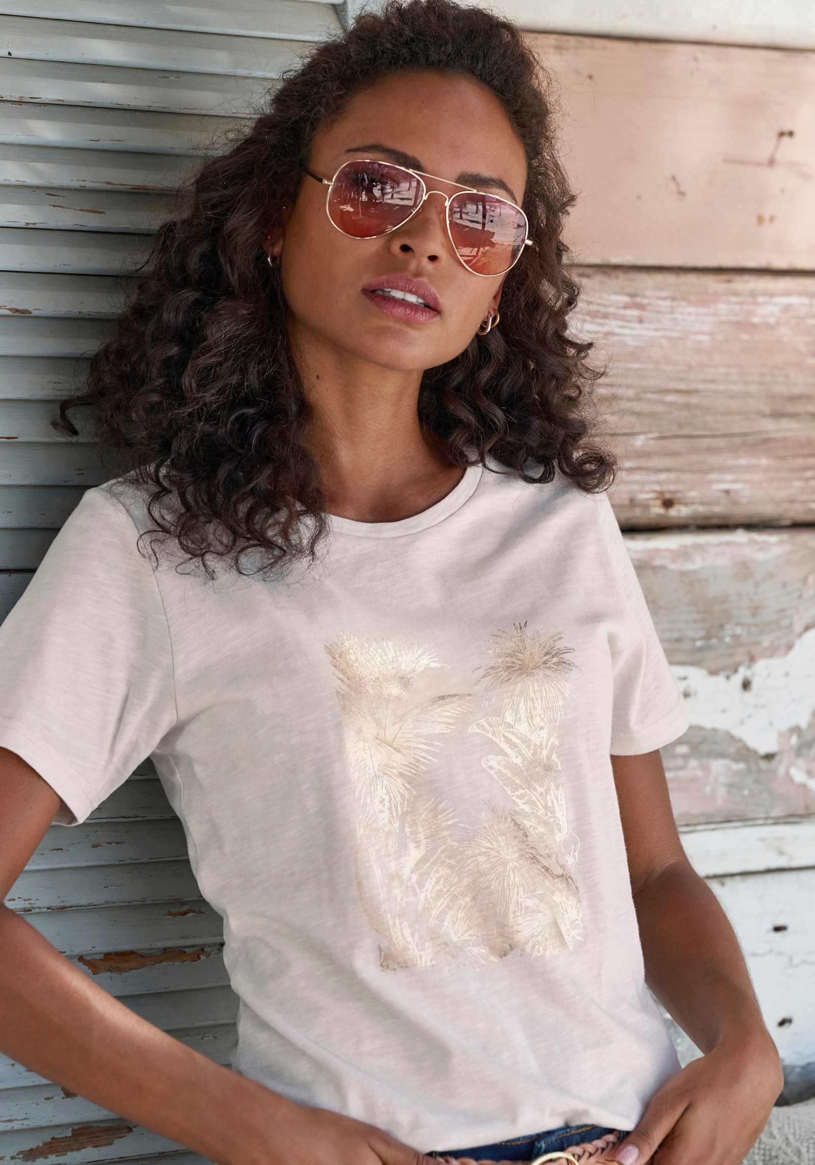 Vivance T-shirt - taupe, beige