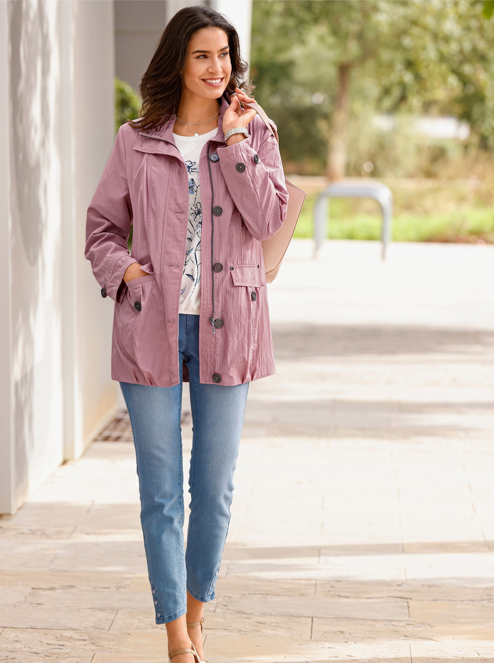 Übergangsjacke in Crash-Qualität - hortensie