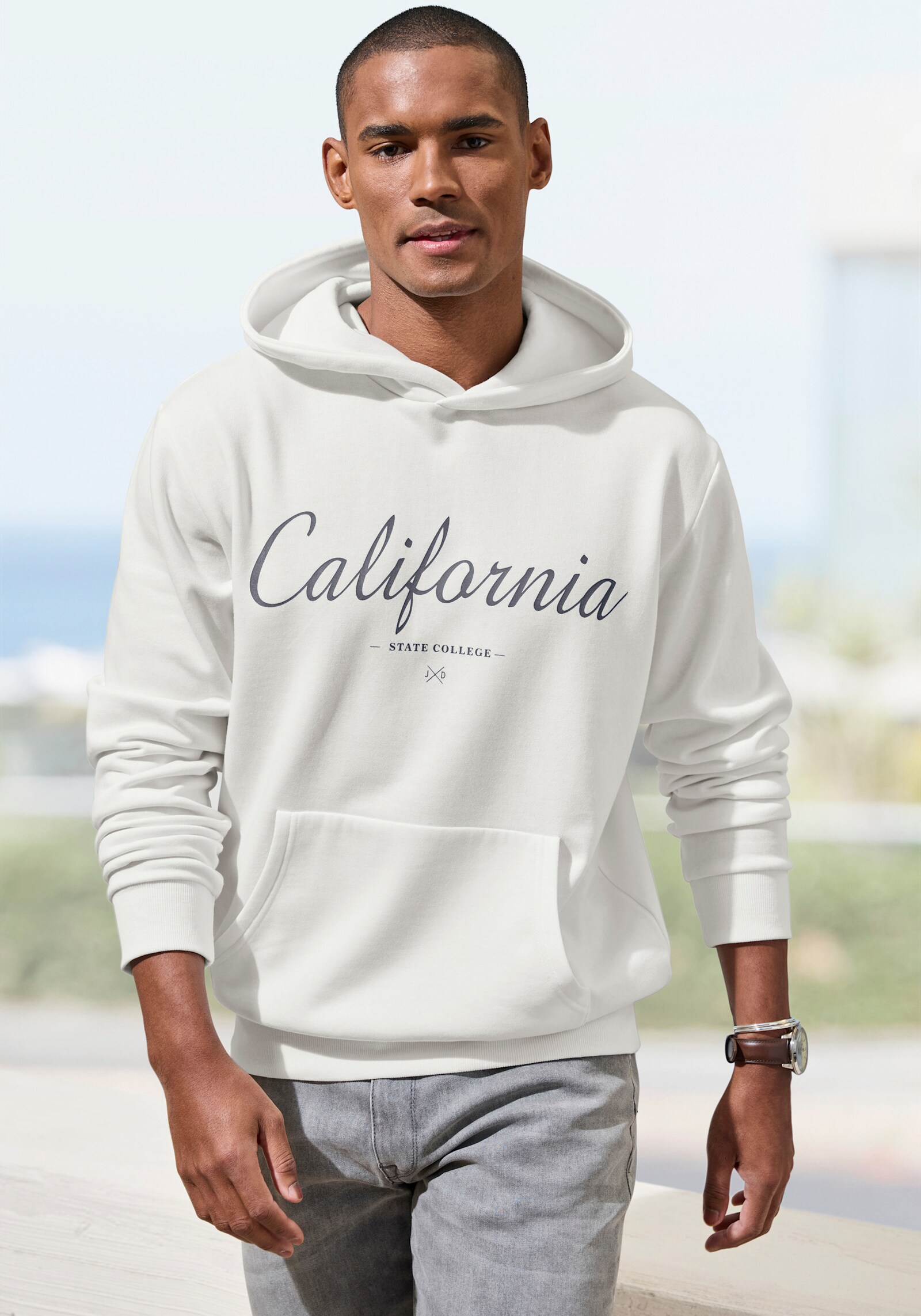 John Devin Hoodie - weiß