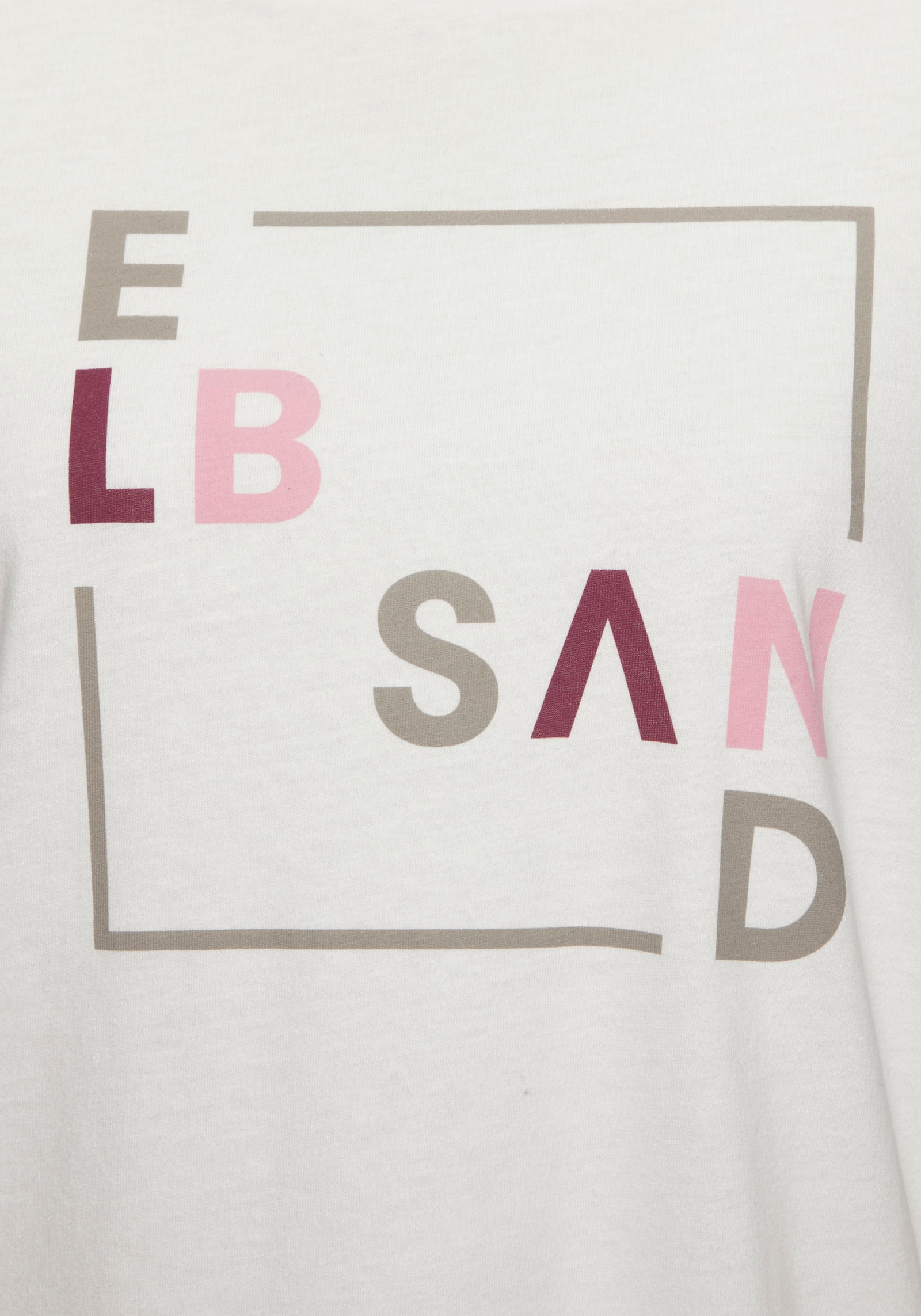 Elbsand Langarmshirt - weiß bedruckt