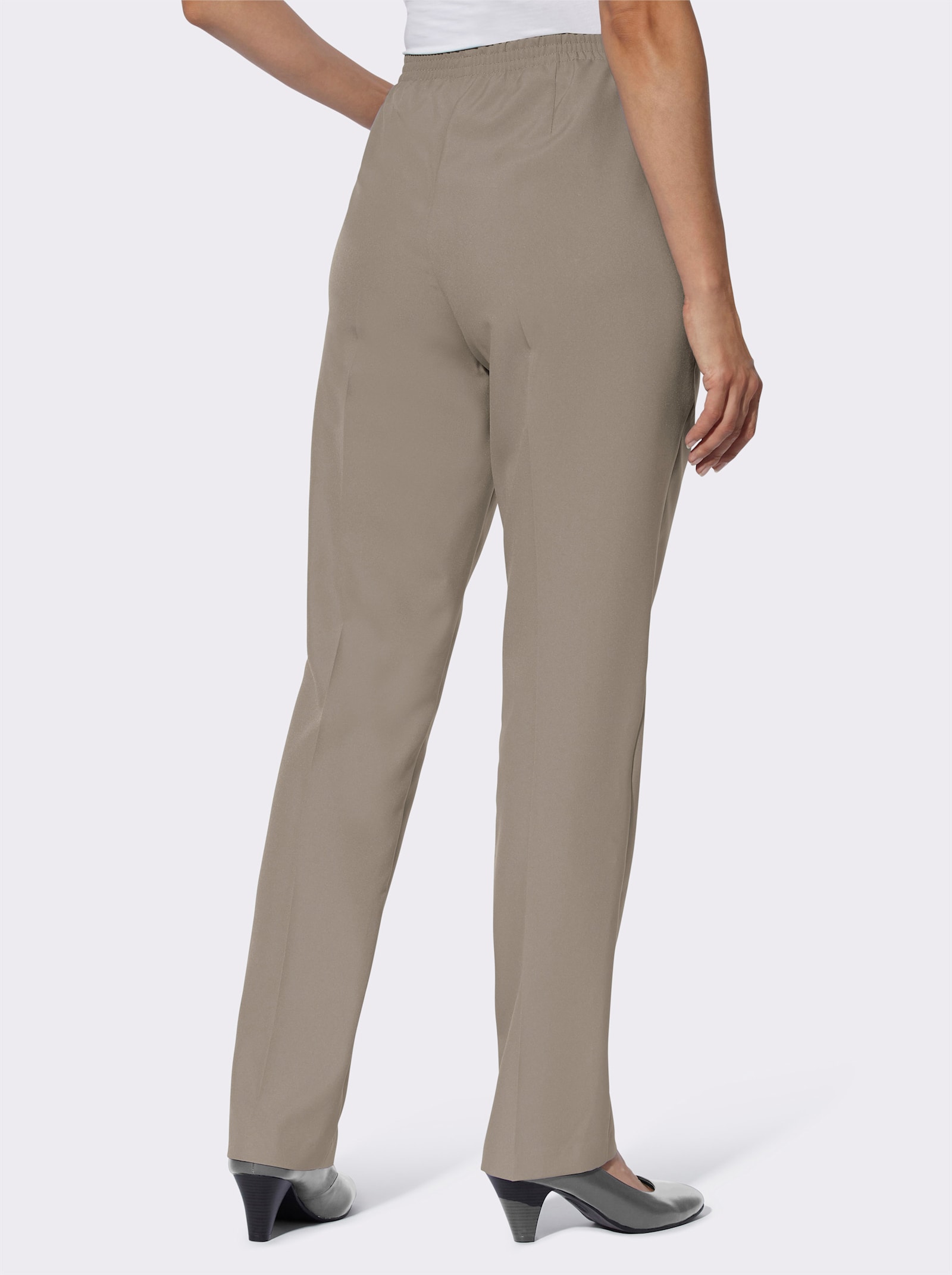 Schlupfhose mit Rundum-Dehnbund - schlamm