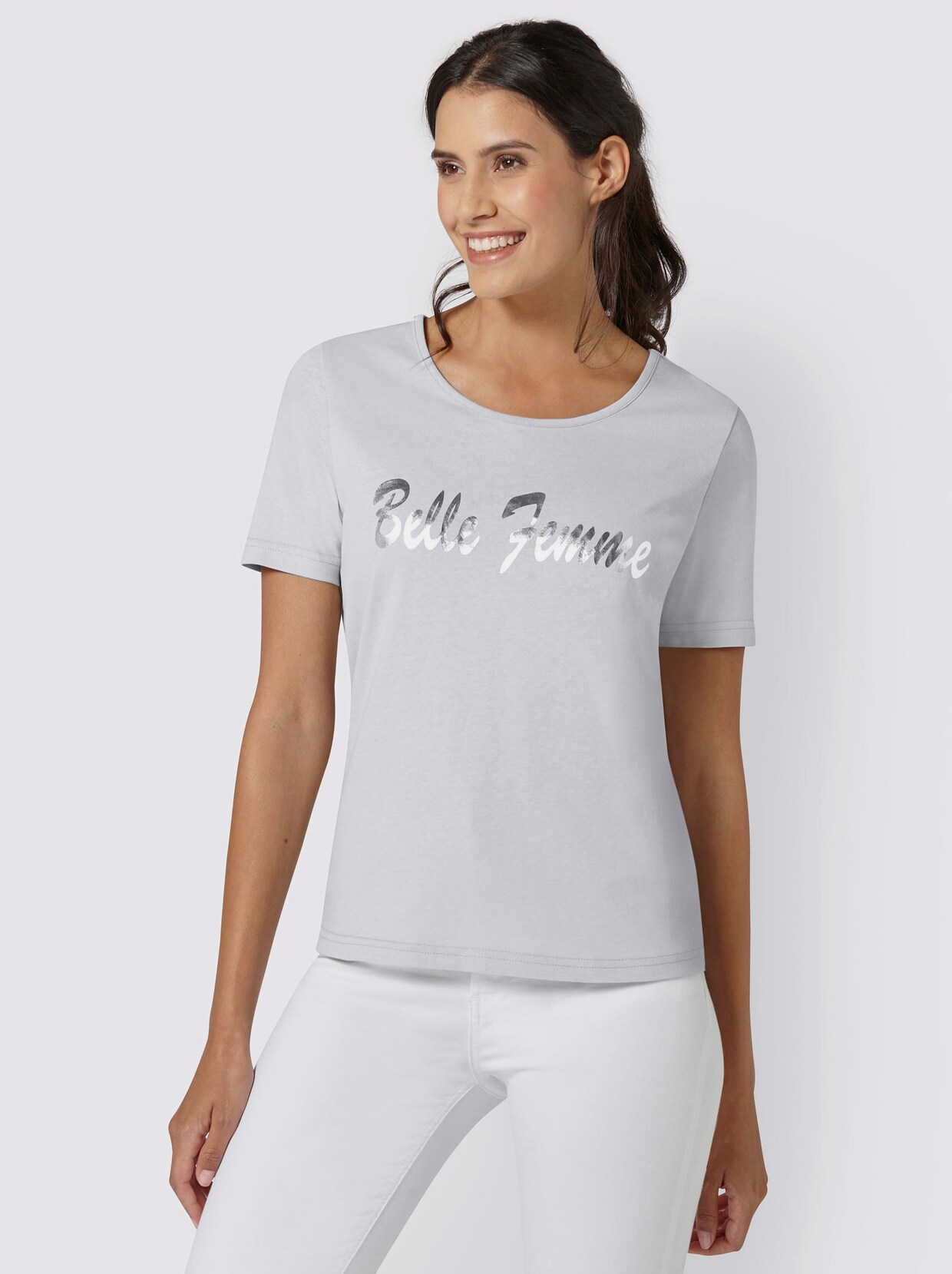 Print-Shirt - grau