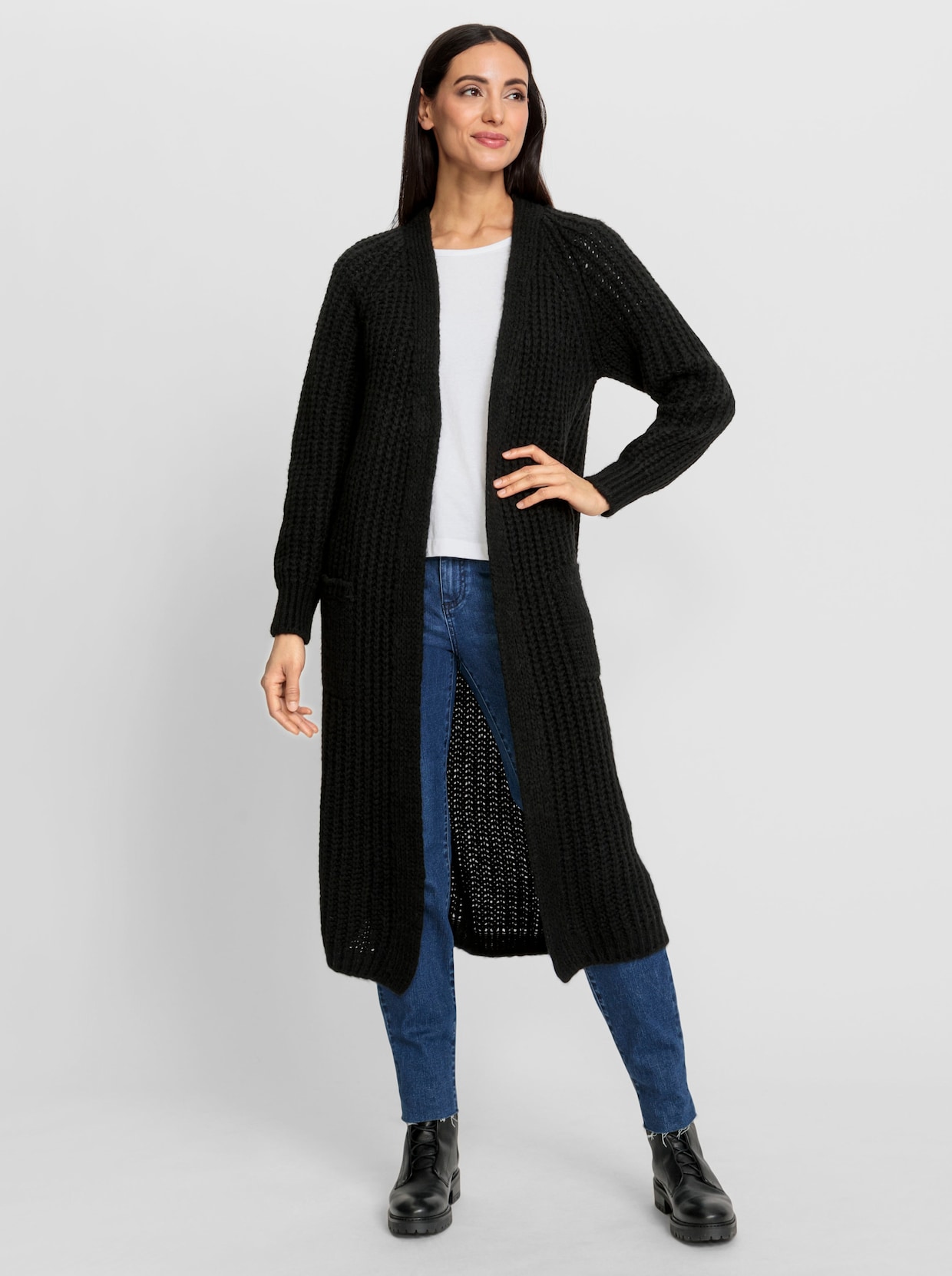 heine Manteau en tricot - noir