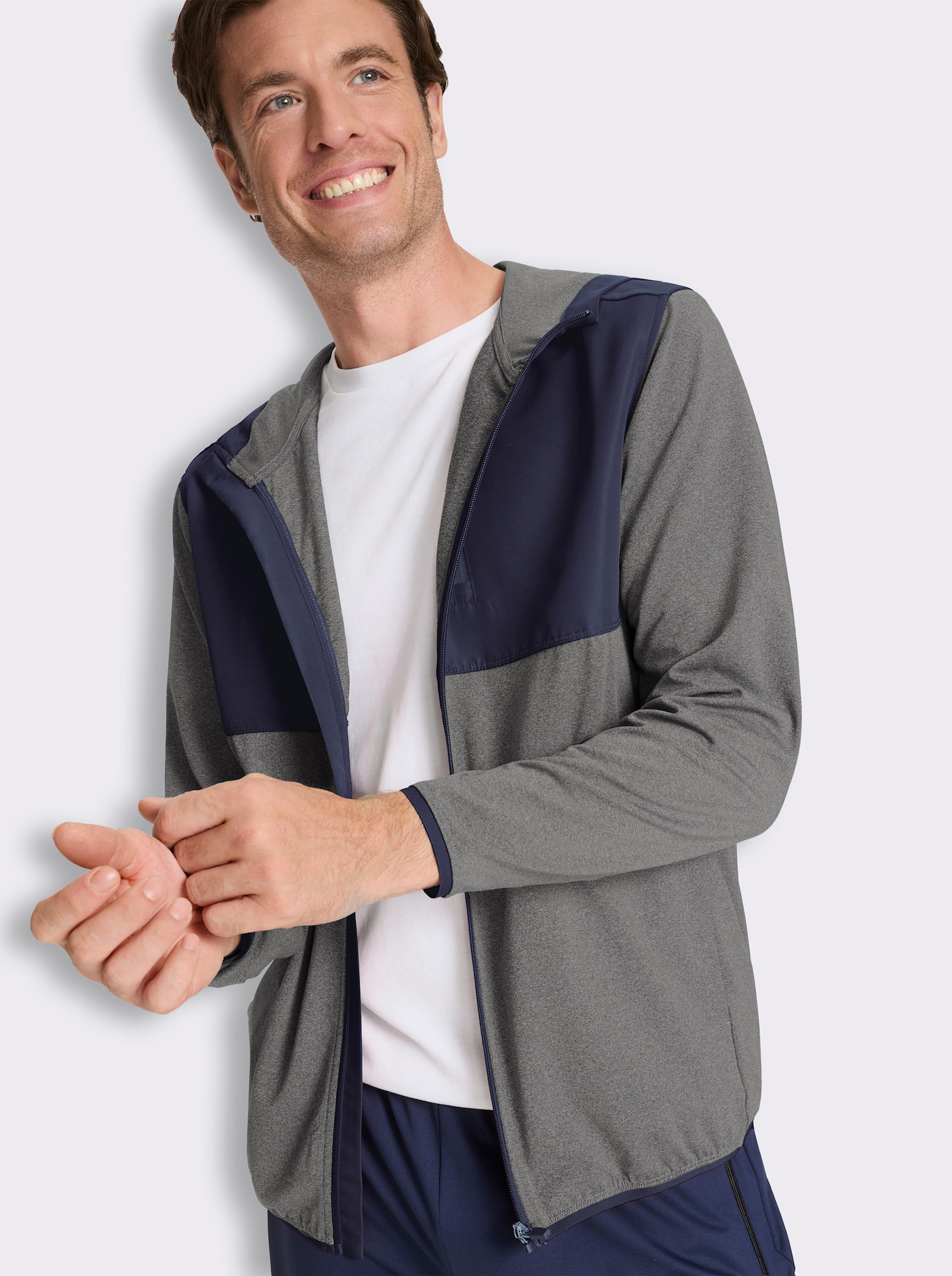 Catamaran Sports Sweatjacke mit Kapuze - marine-anthrazit