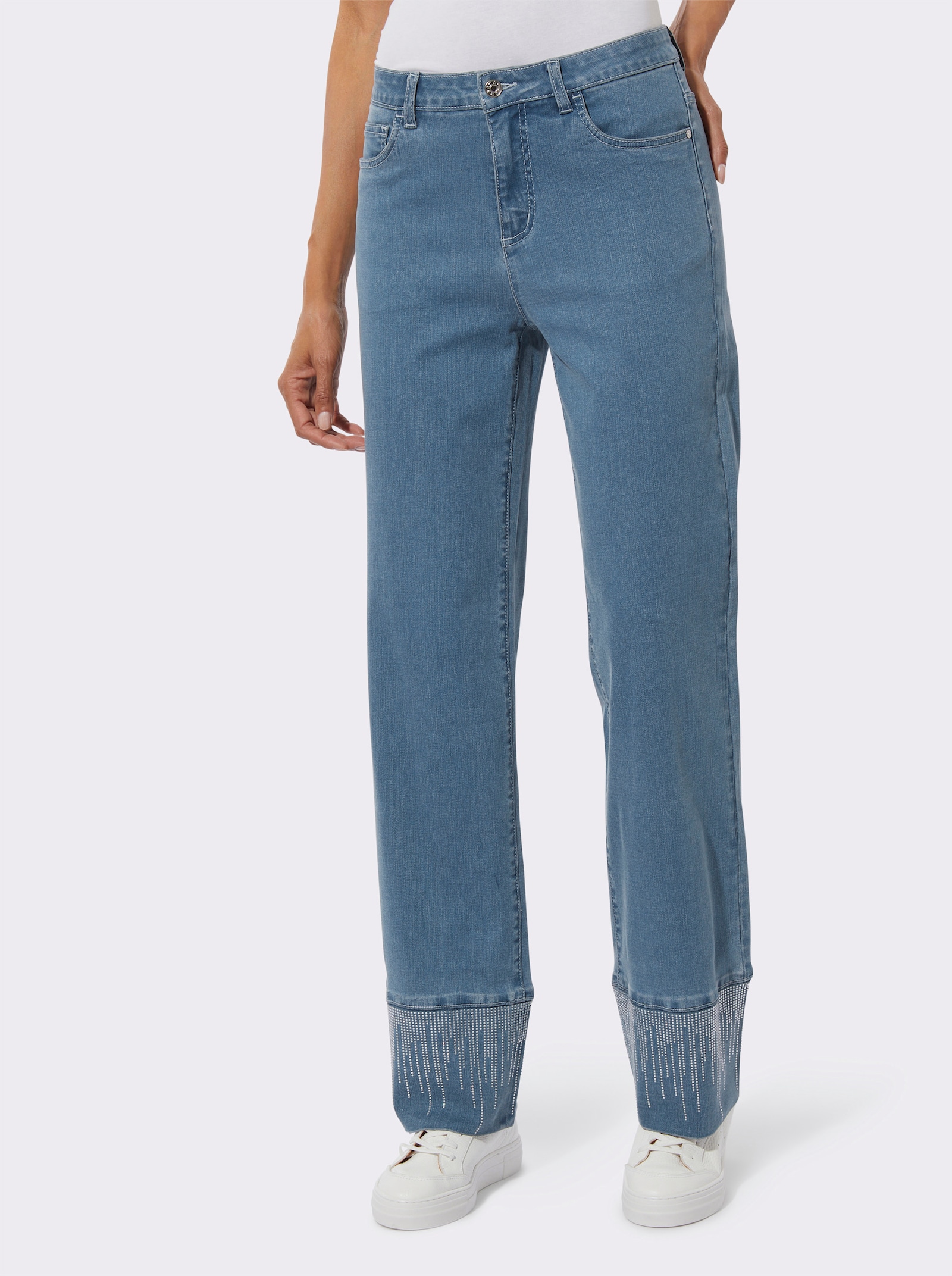 5-Pocket-Jeans - blue-bleached