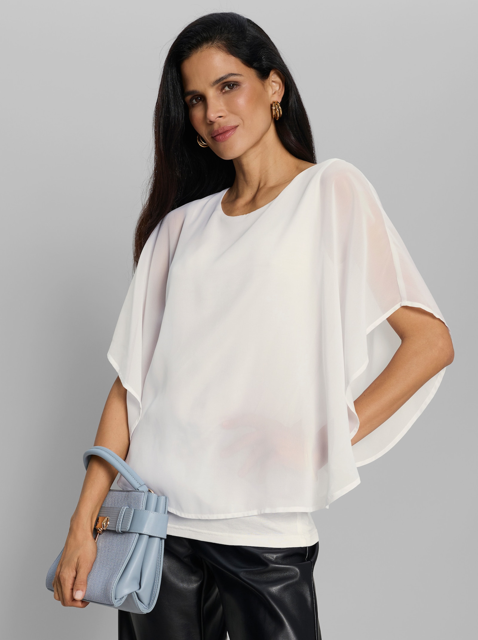 heine Schlupfbluse mit fixiertem Top - ecru