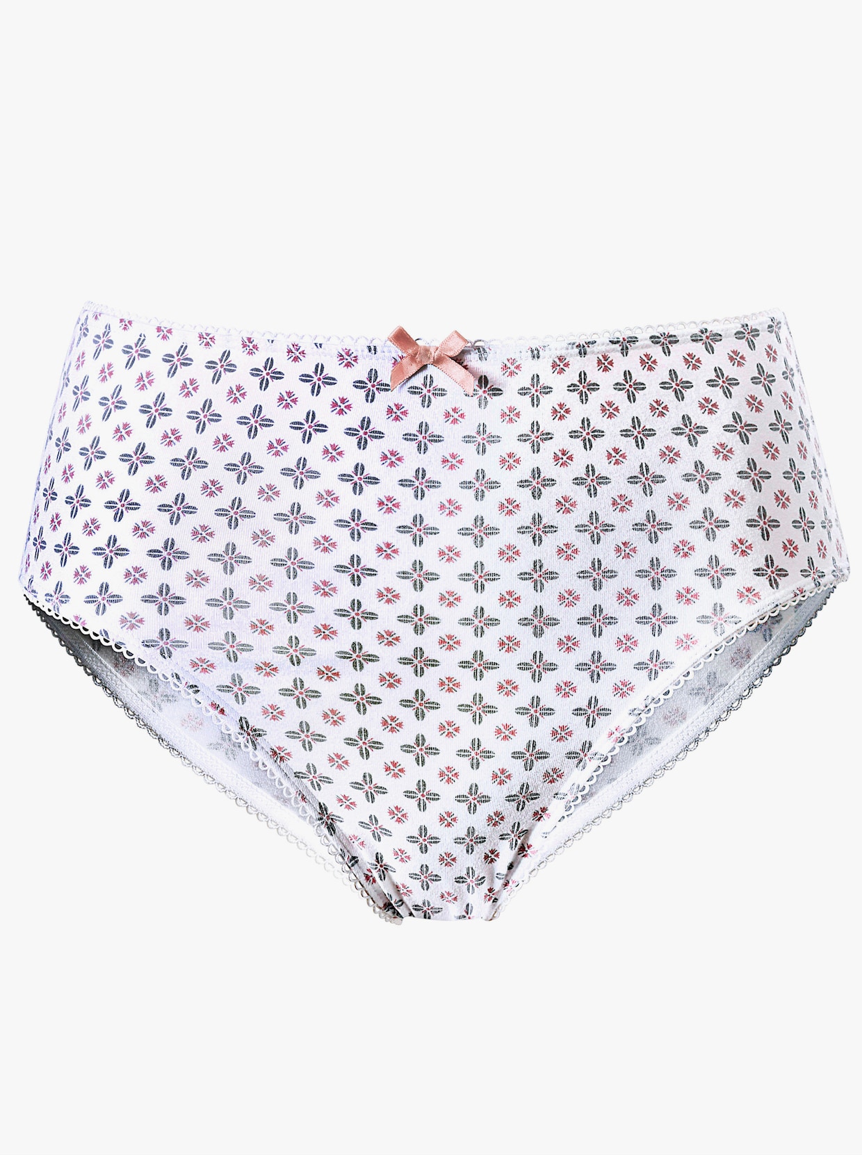 wäschepur Jazzpants - roze/grijs geprint