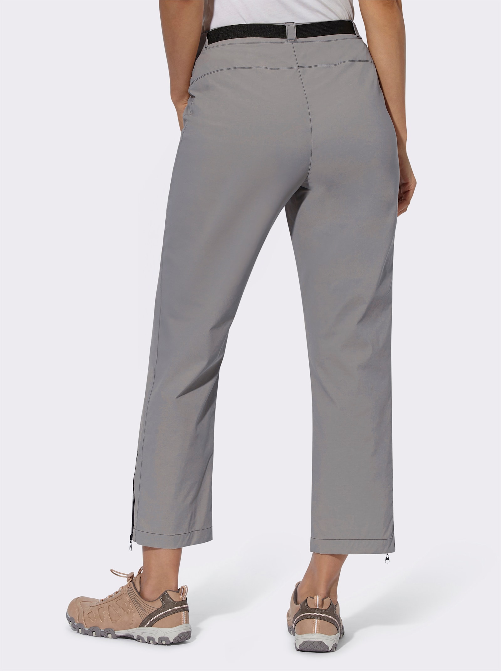 Funktionshose inklusive Gürtel - grau