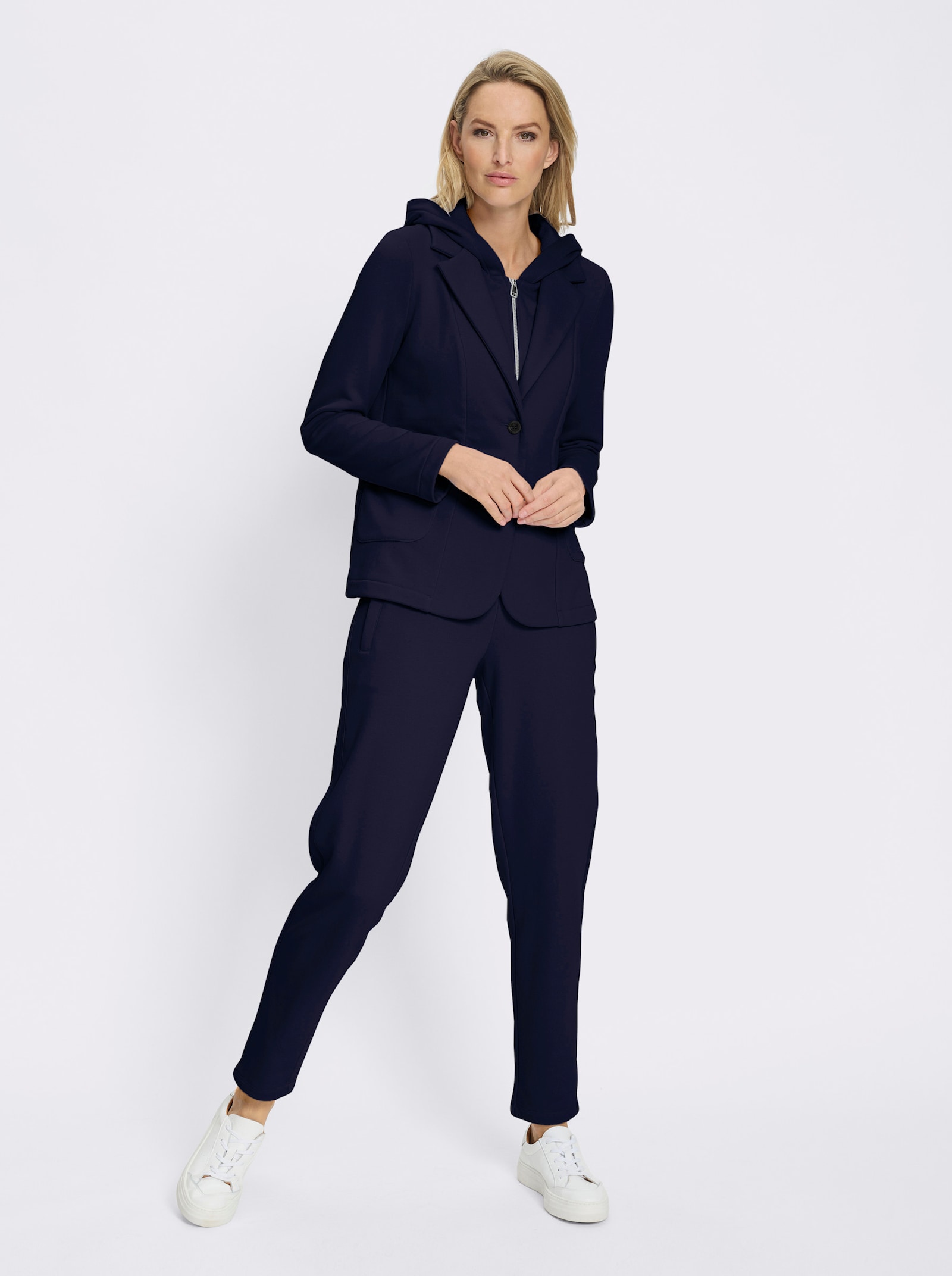 heine Anzug Blazer mit Kapuze - marine