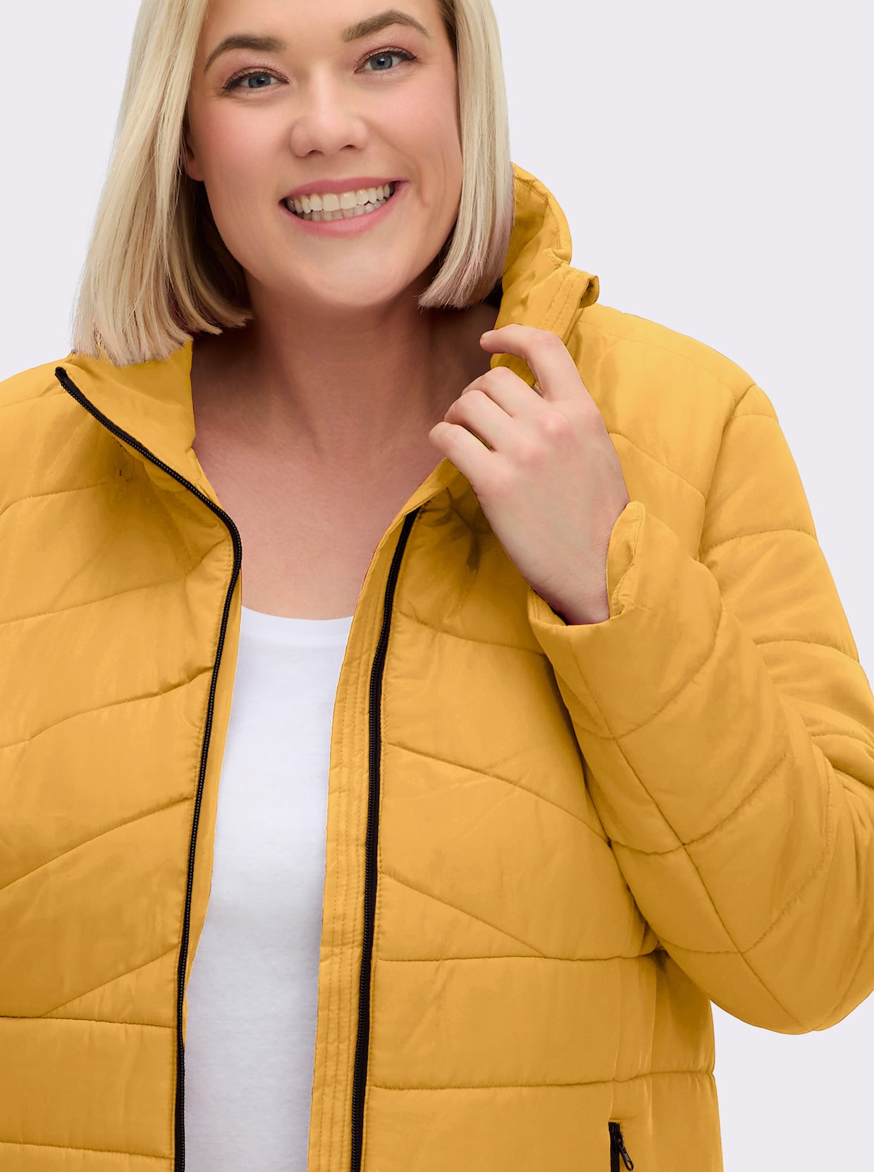 Steppjacke - ocker