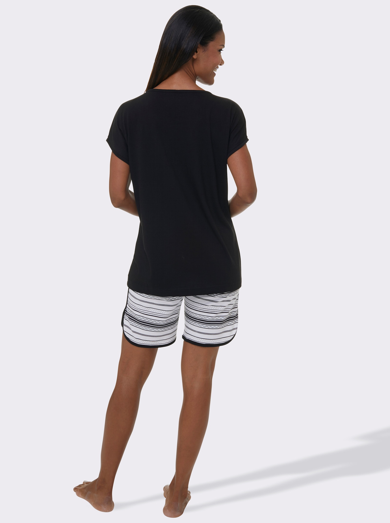 wäschepur Shortys im Doppelpack - schwarz + weiß