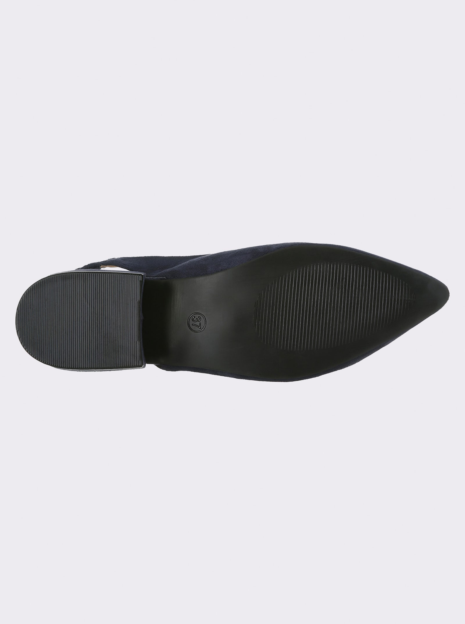 Slingbackpumps med resårband - mörkblå