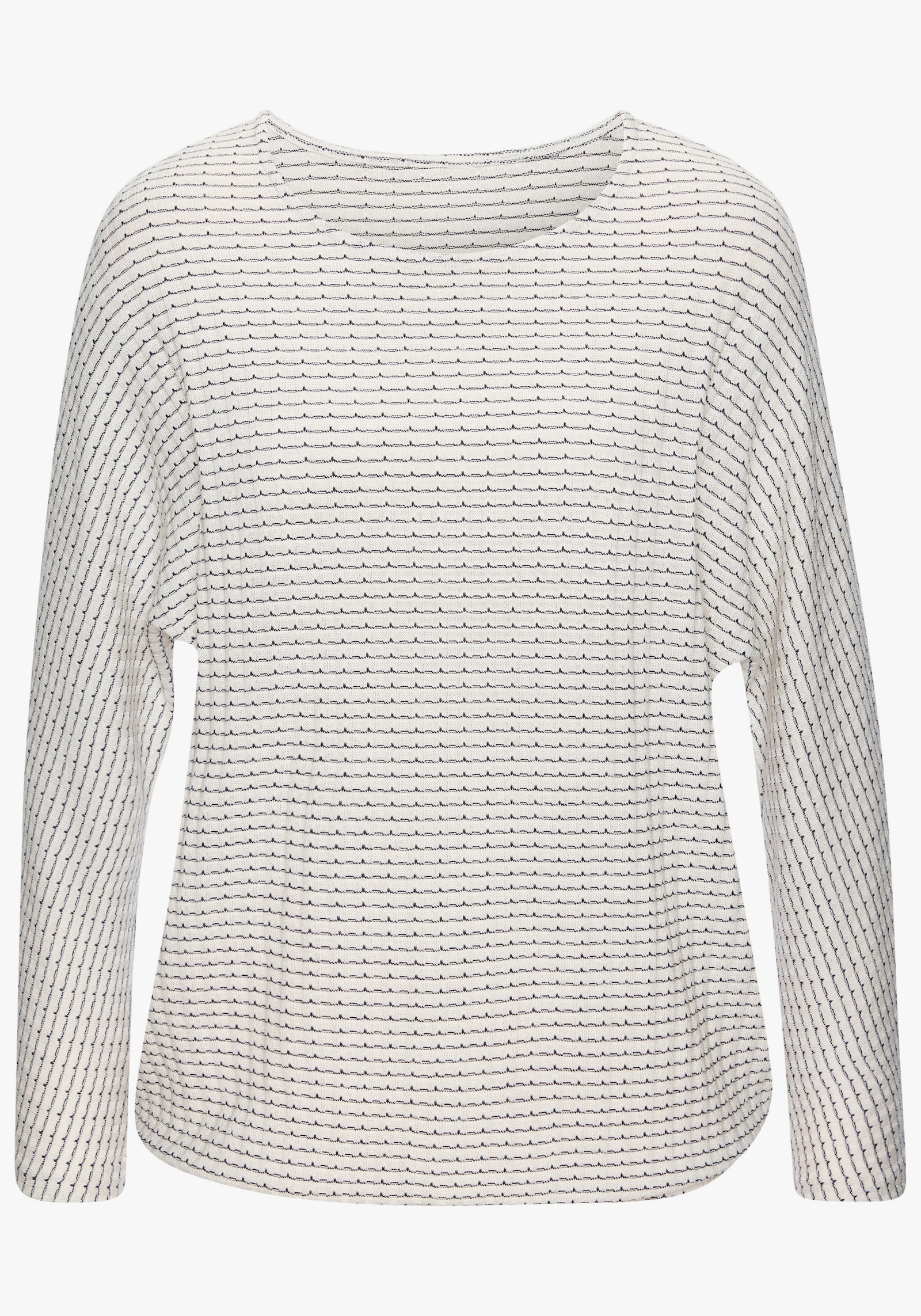 Vivance Langarmshirt - creme, schwarz