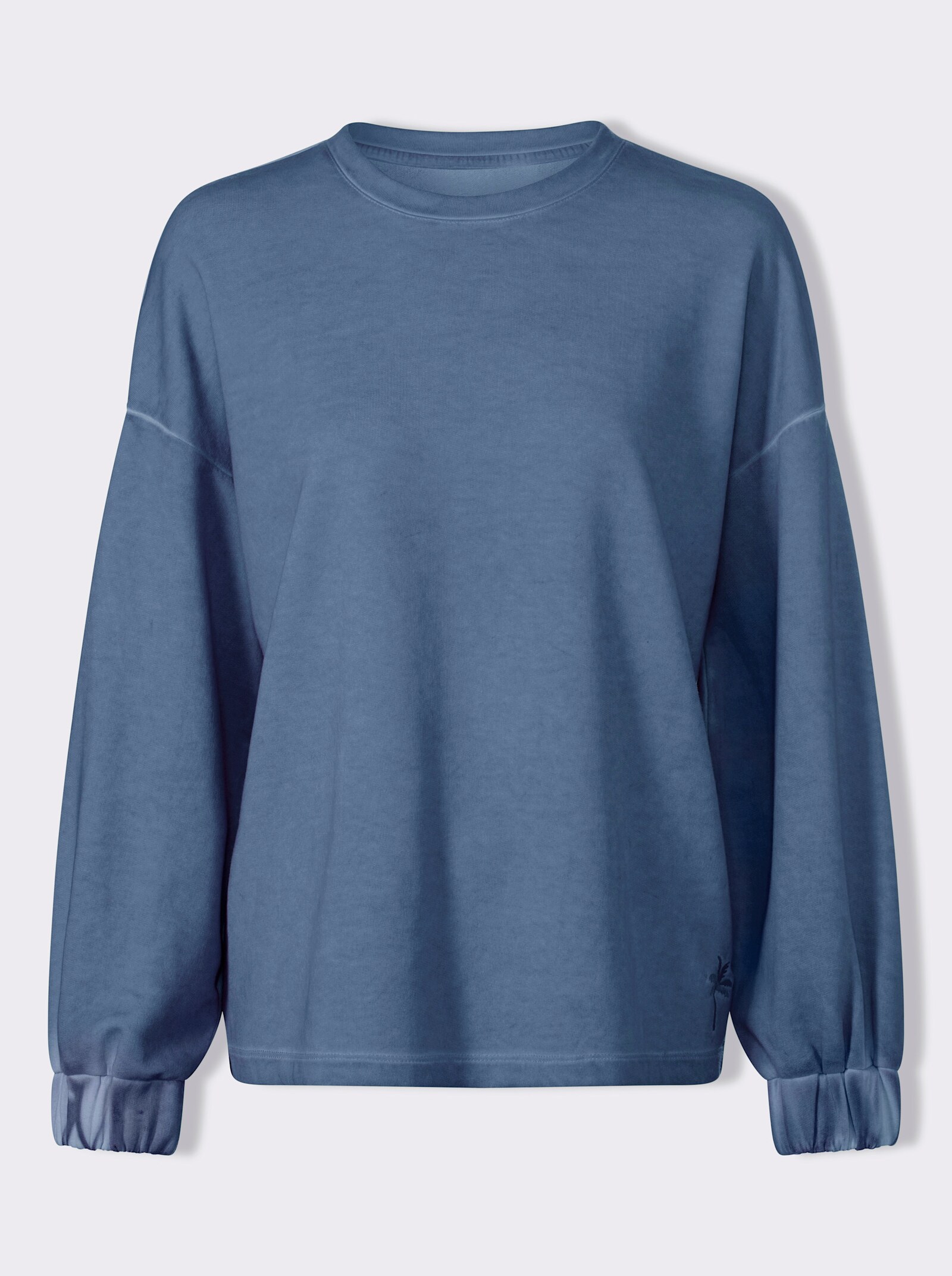 heine Sweatshirt mit Oil-dyed-Waschung - jeansblau