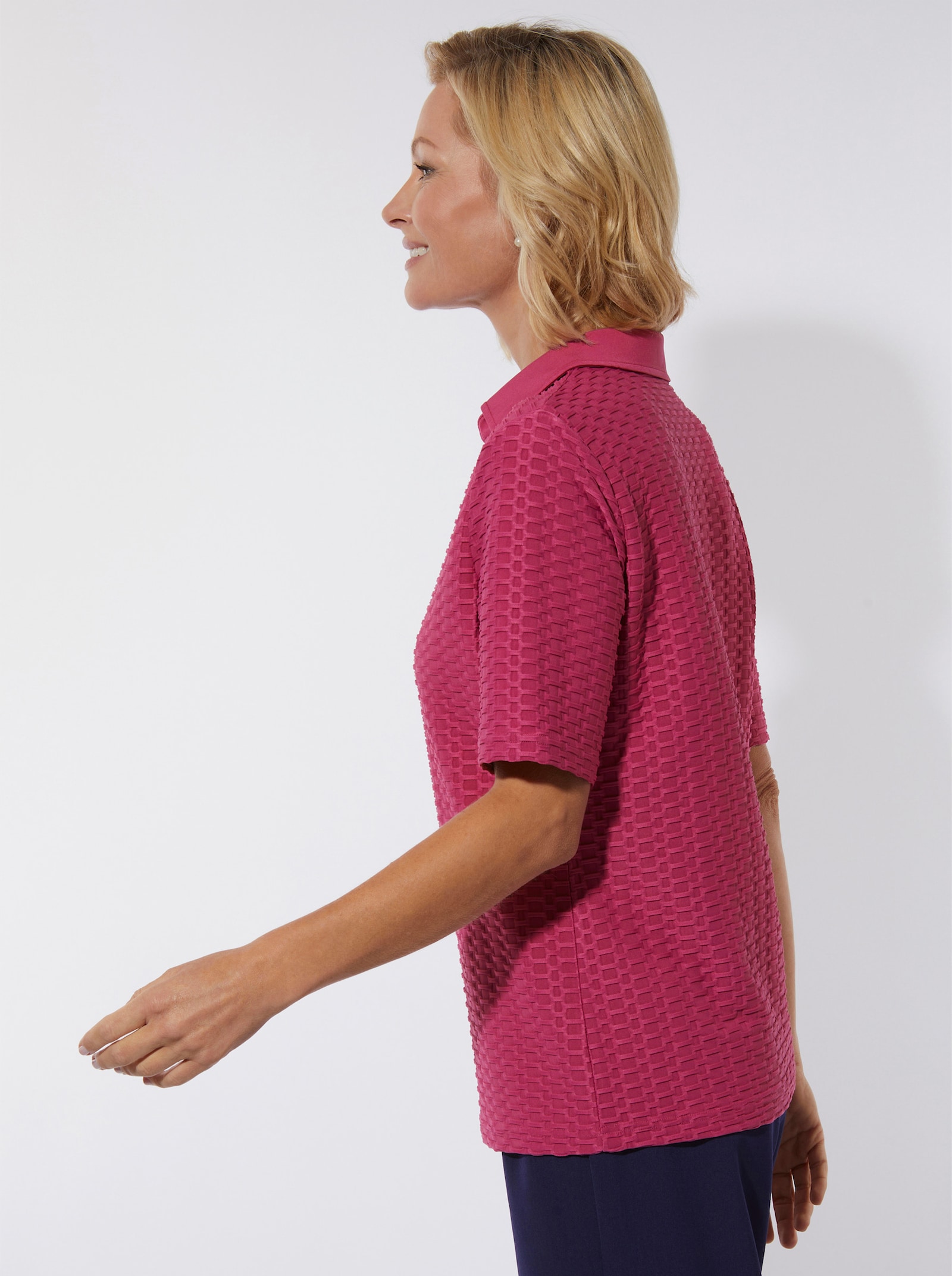 Poloshirt in Struktur-Qualität - erika