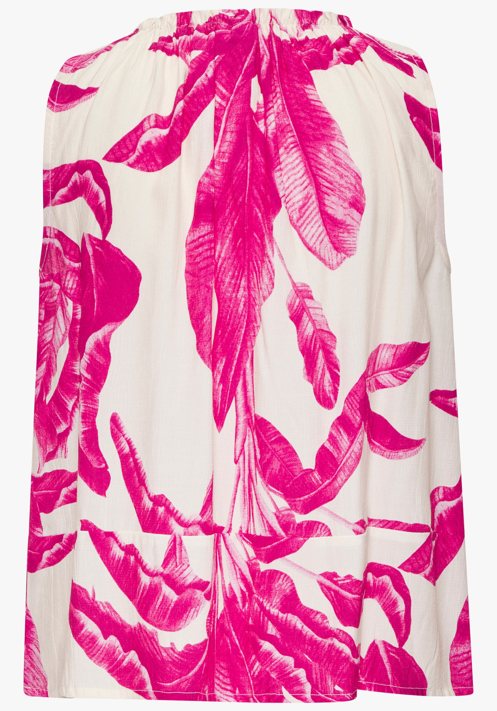 LASCANA Strandtop - creme-pink bedruckt