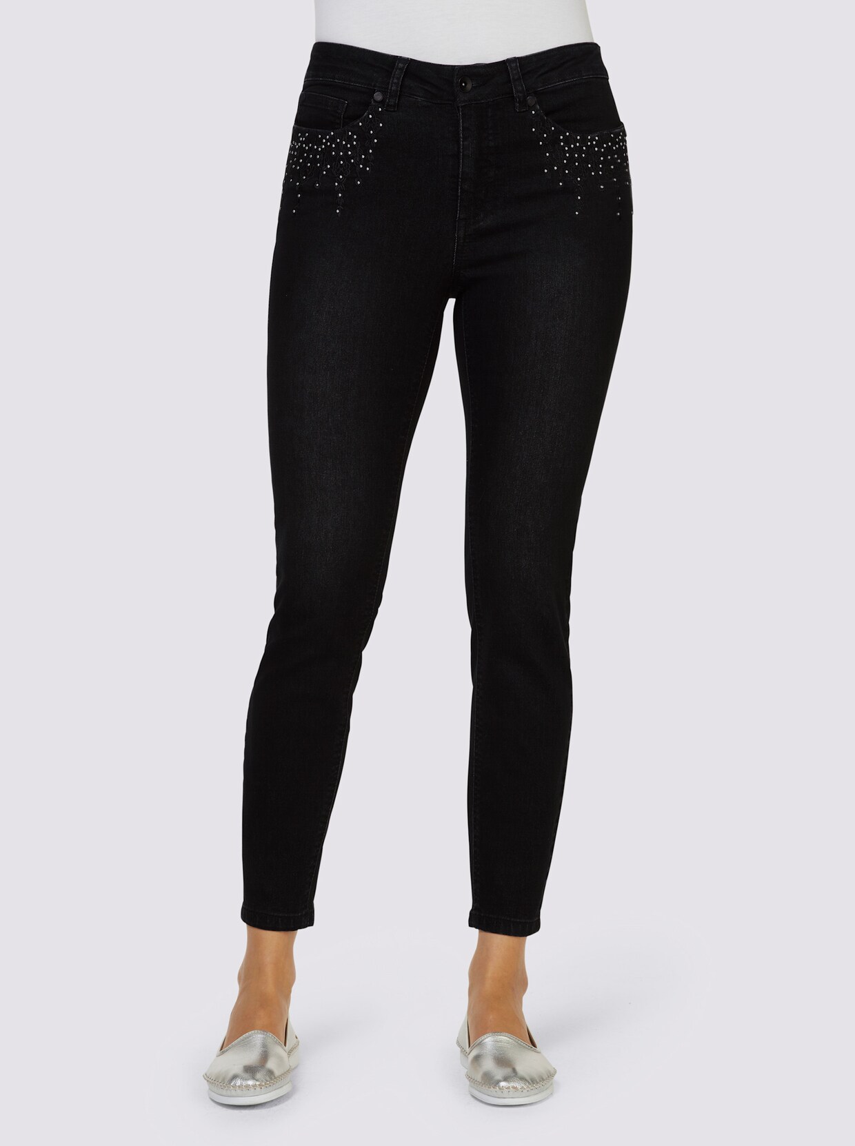 heine Push-up-Jeans - graphit denim