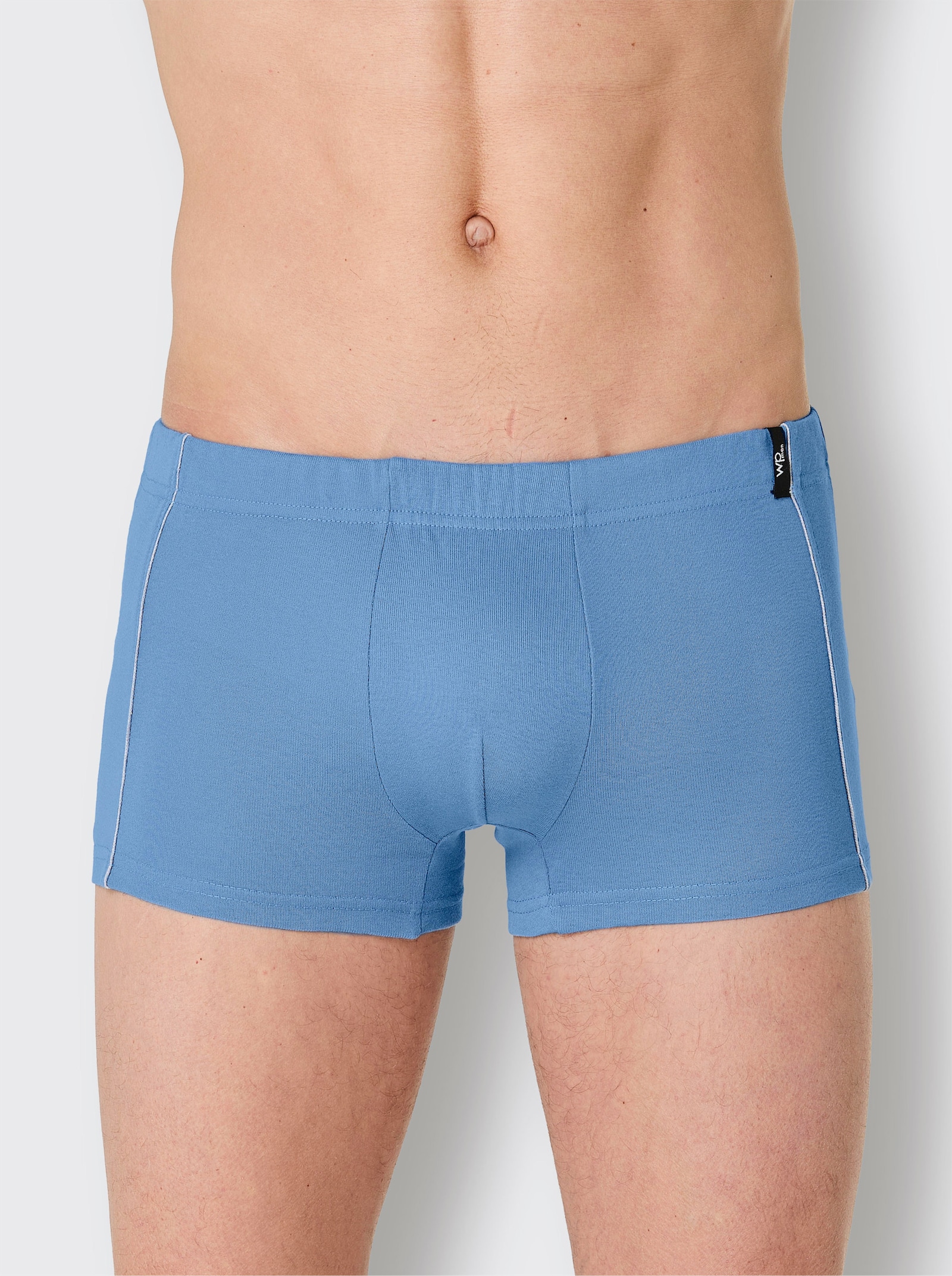 wäschepur men Pants - grau-meliert-mittelblau