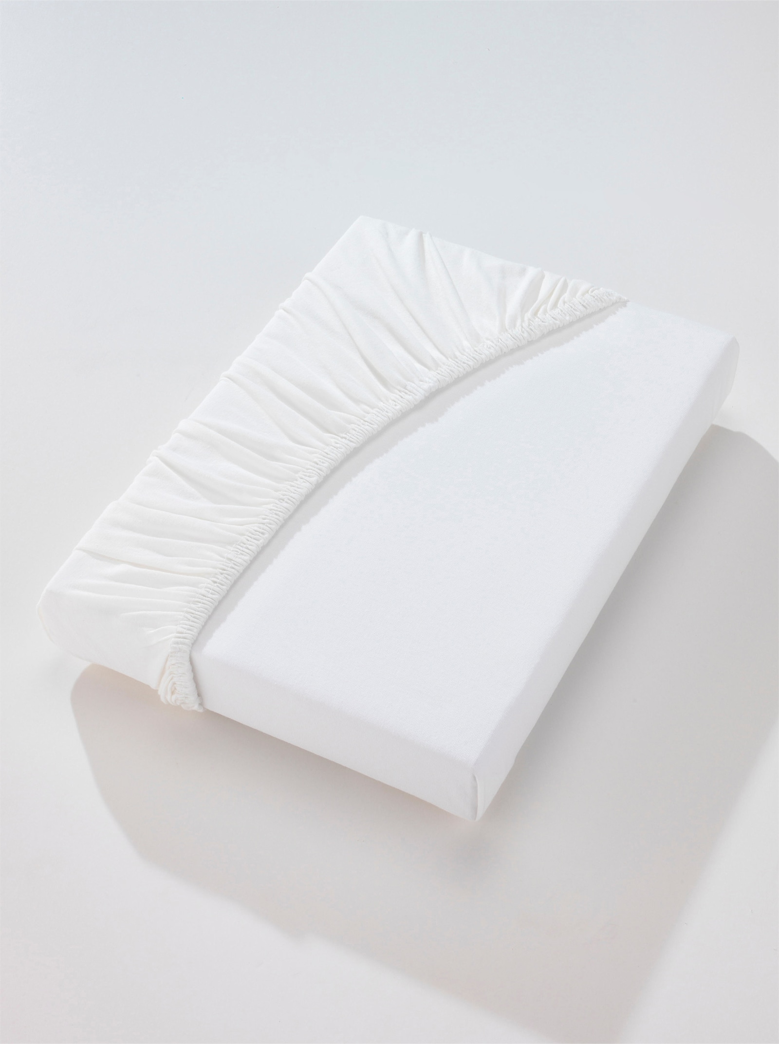 wäschepur Spannbetttuch - weiß