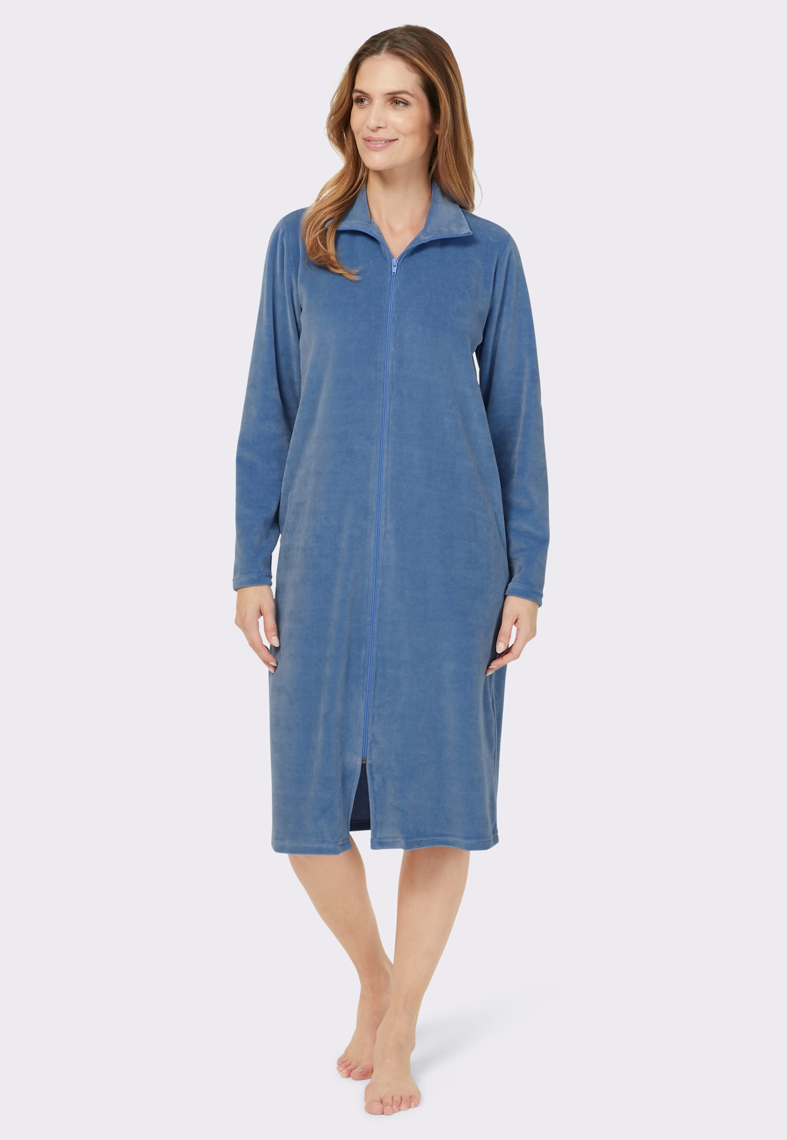 wäschepur Župan z materiálu nicki - střední modrá