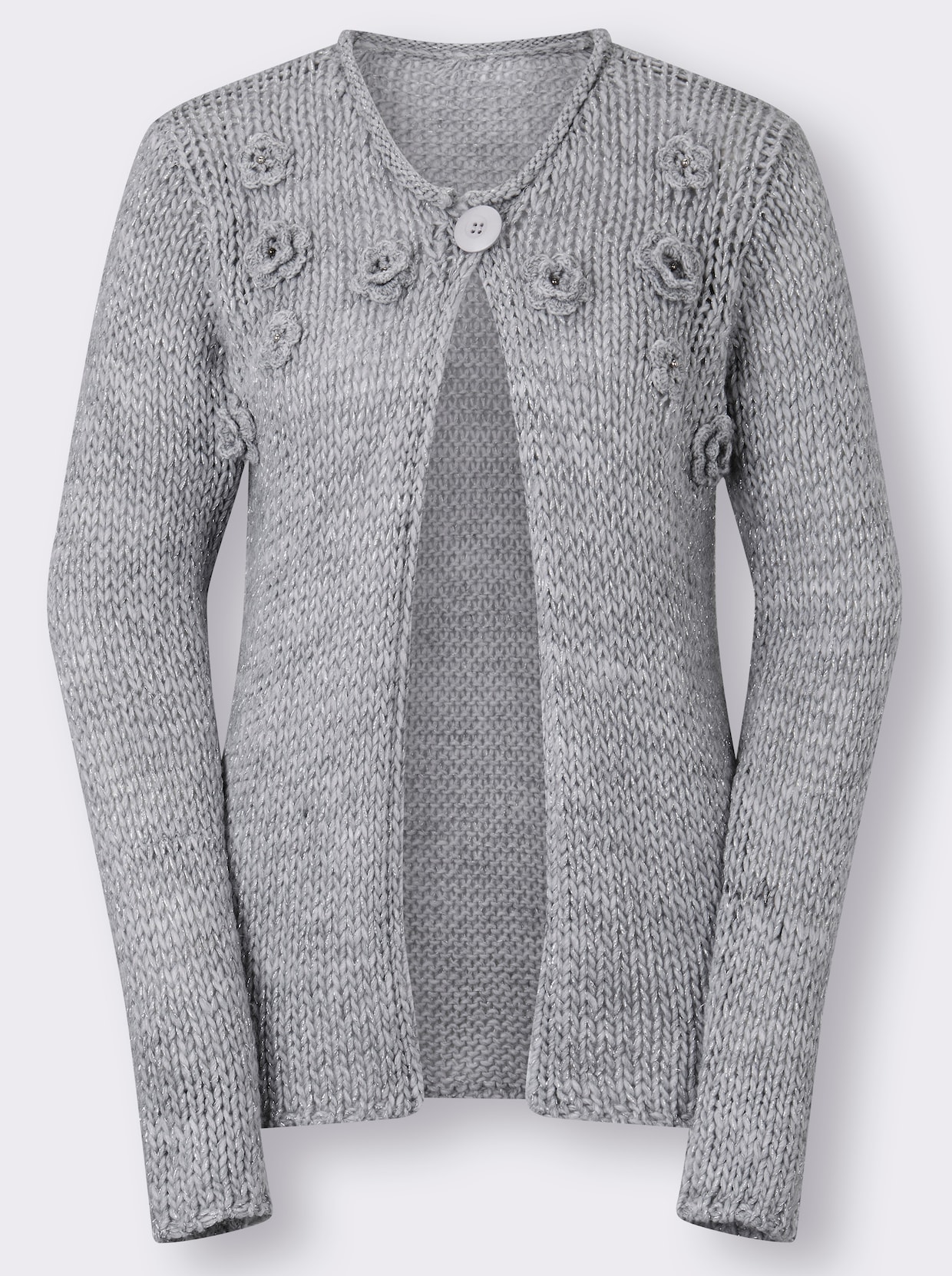 Cardigan - grijs gemêleerd