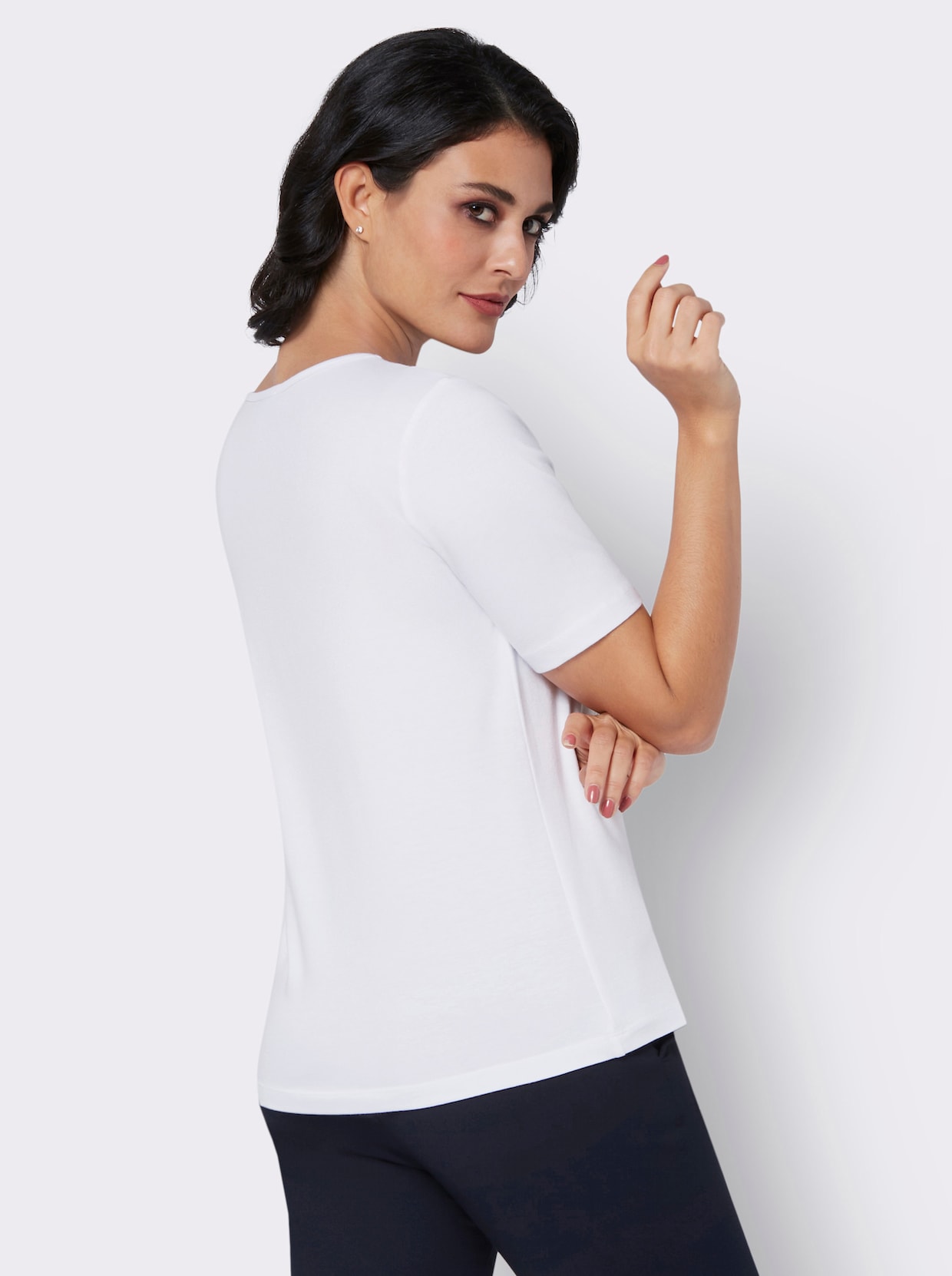 V-Shirt - weiß