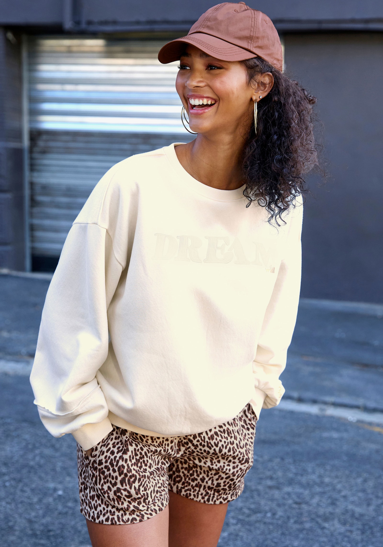 Buffalo Sweater - wollweiß