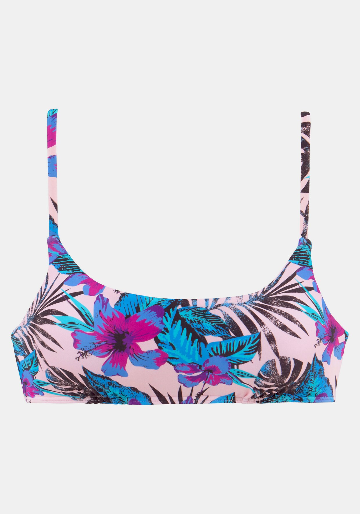 Venice Beach Bustier-Bikini-Top - rosa-bedruckt