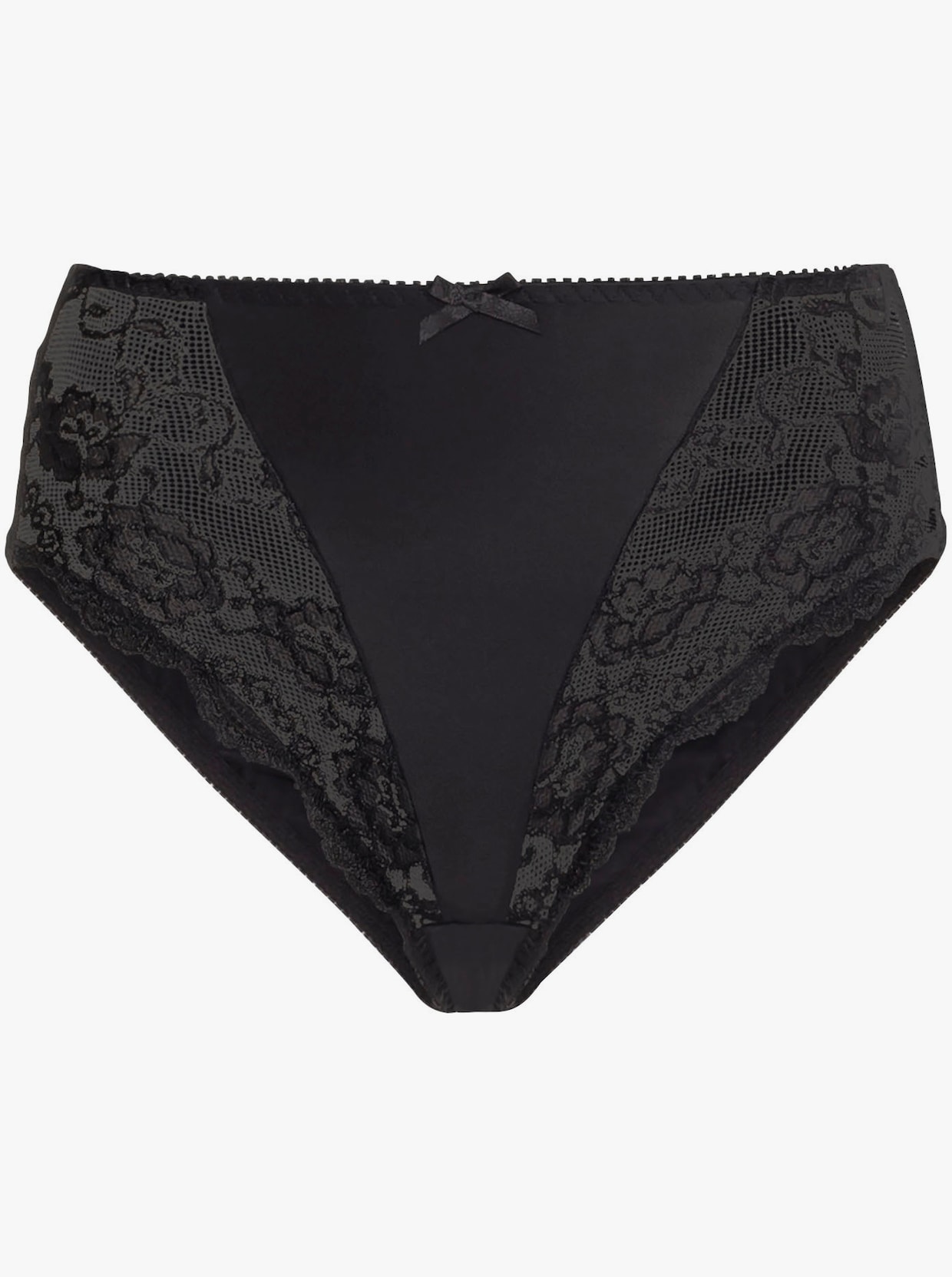 Sassa Slip mit seitlichen Einsätzen - weiß + schwarz