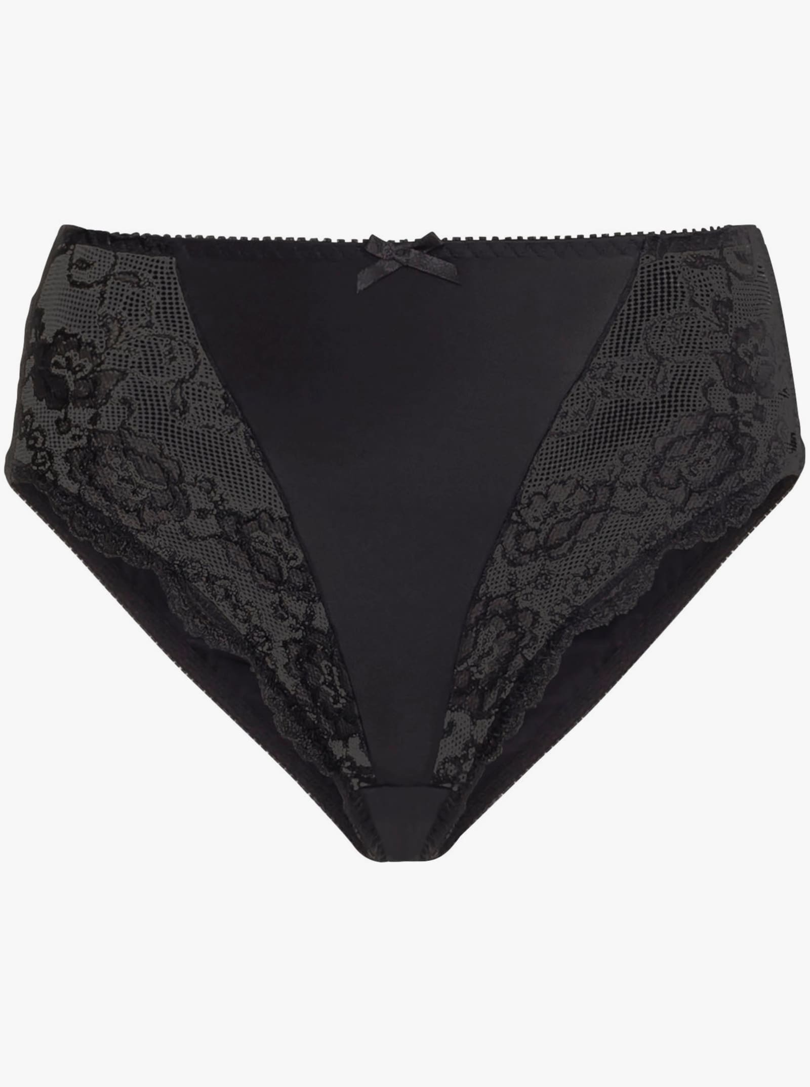 Sassa Slip mit seitlichen Einsätzen - weiß + schwarz