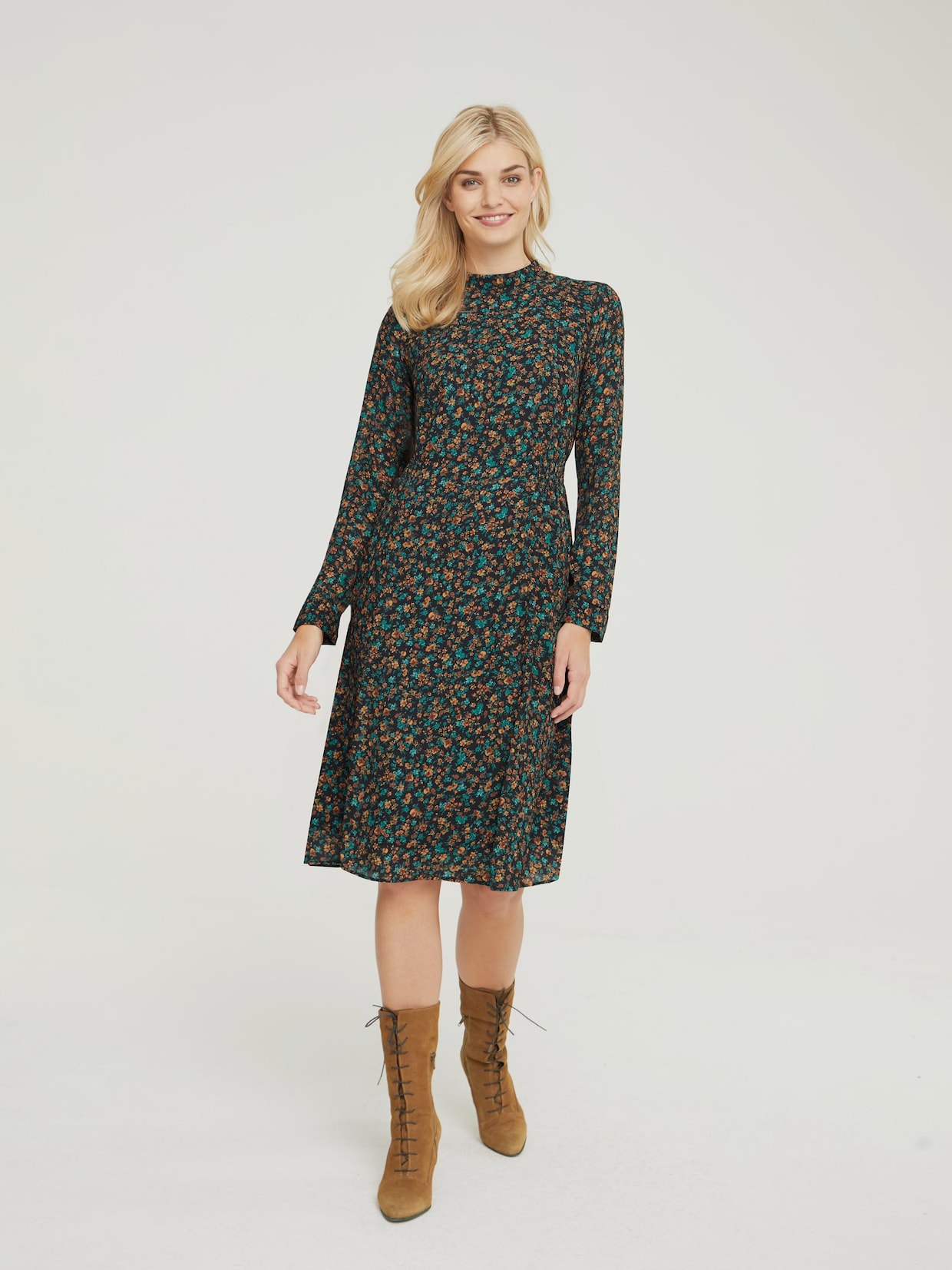 Linea Tesini Druck-Kleid - bunt