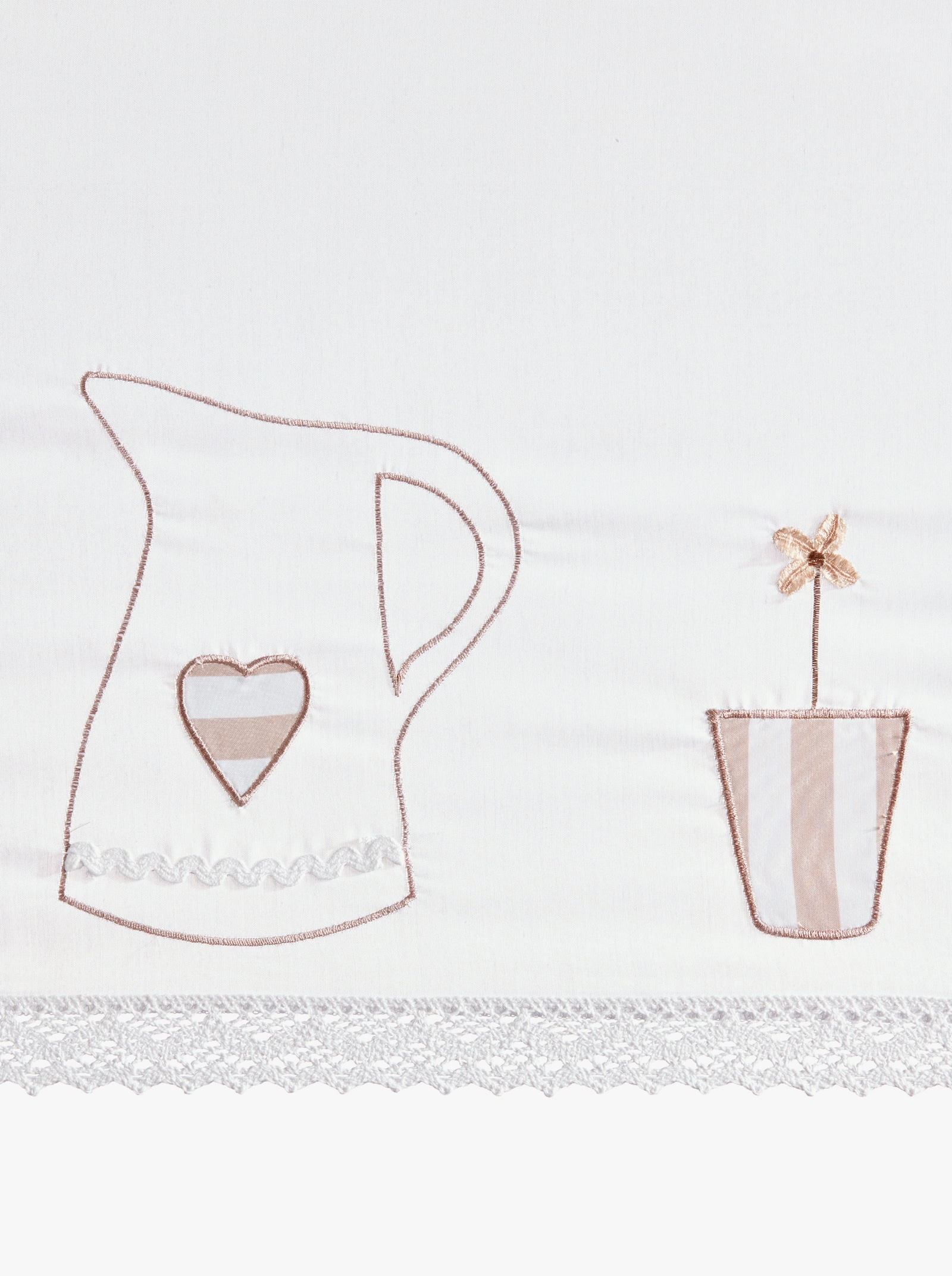 heine home Querbehang - weiß-beige